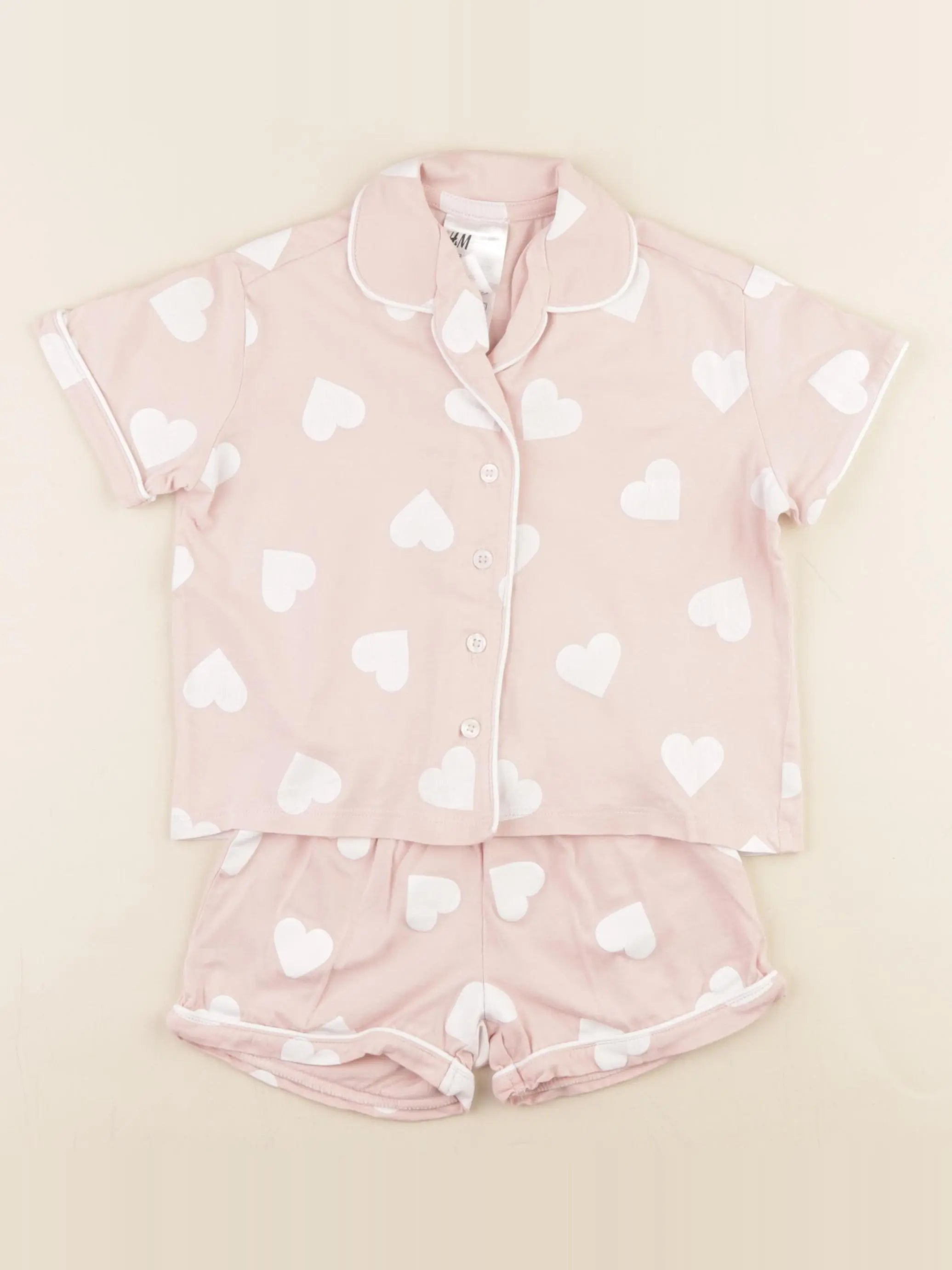 H&M - pyjama coton rose - 18/24 mois