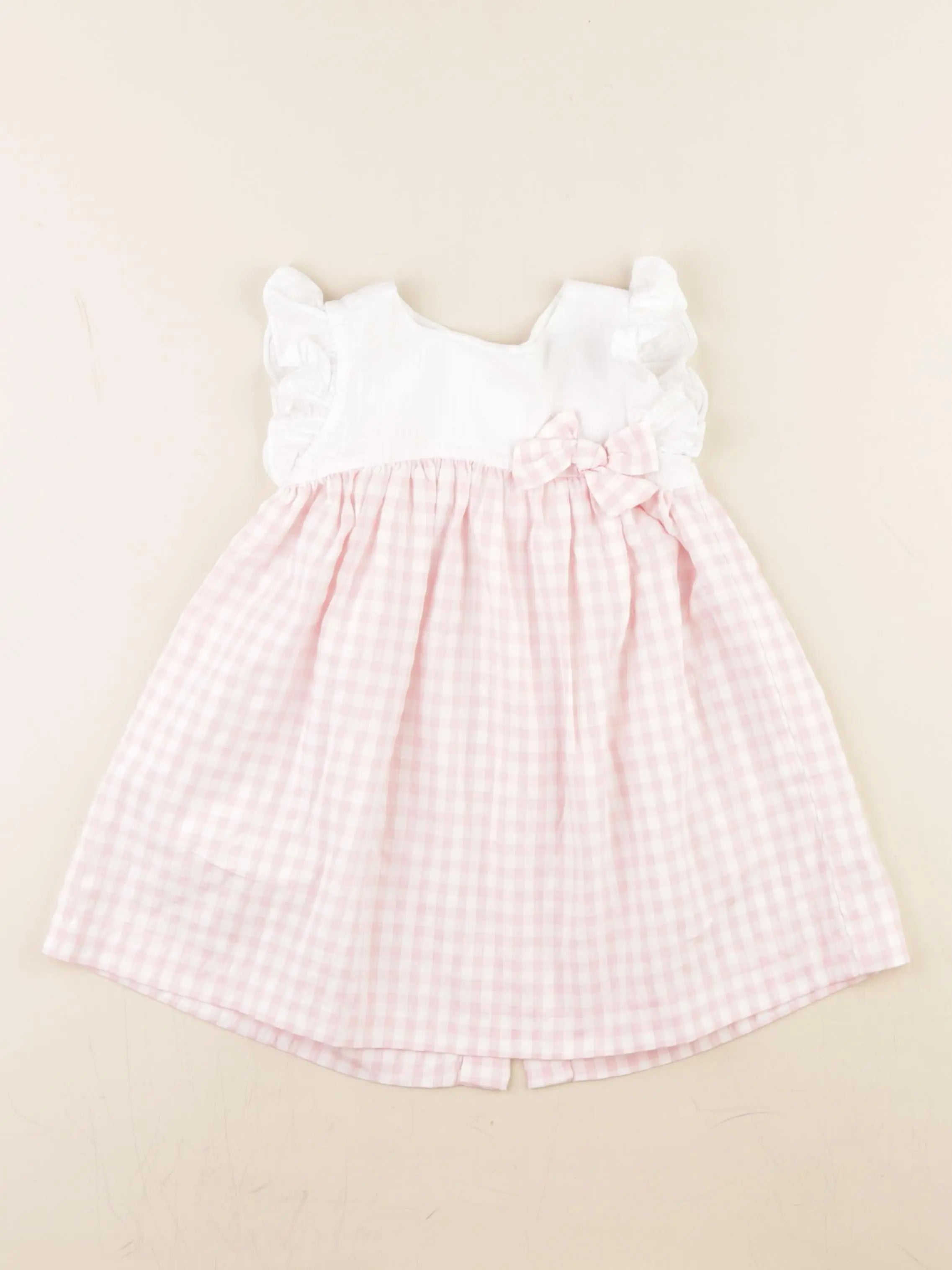 Lola Palacios - robe blanc, rose - 2 ans