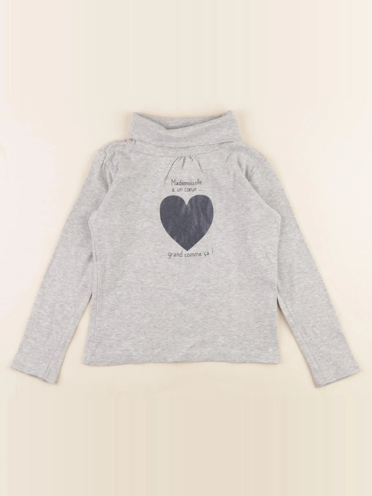 Vertbaudet - sous-pull gris - 5 ans