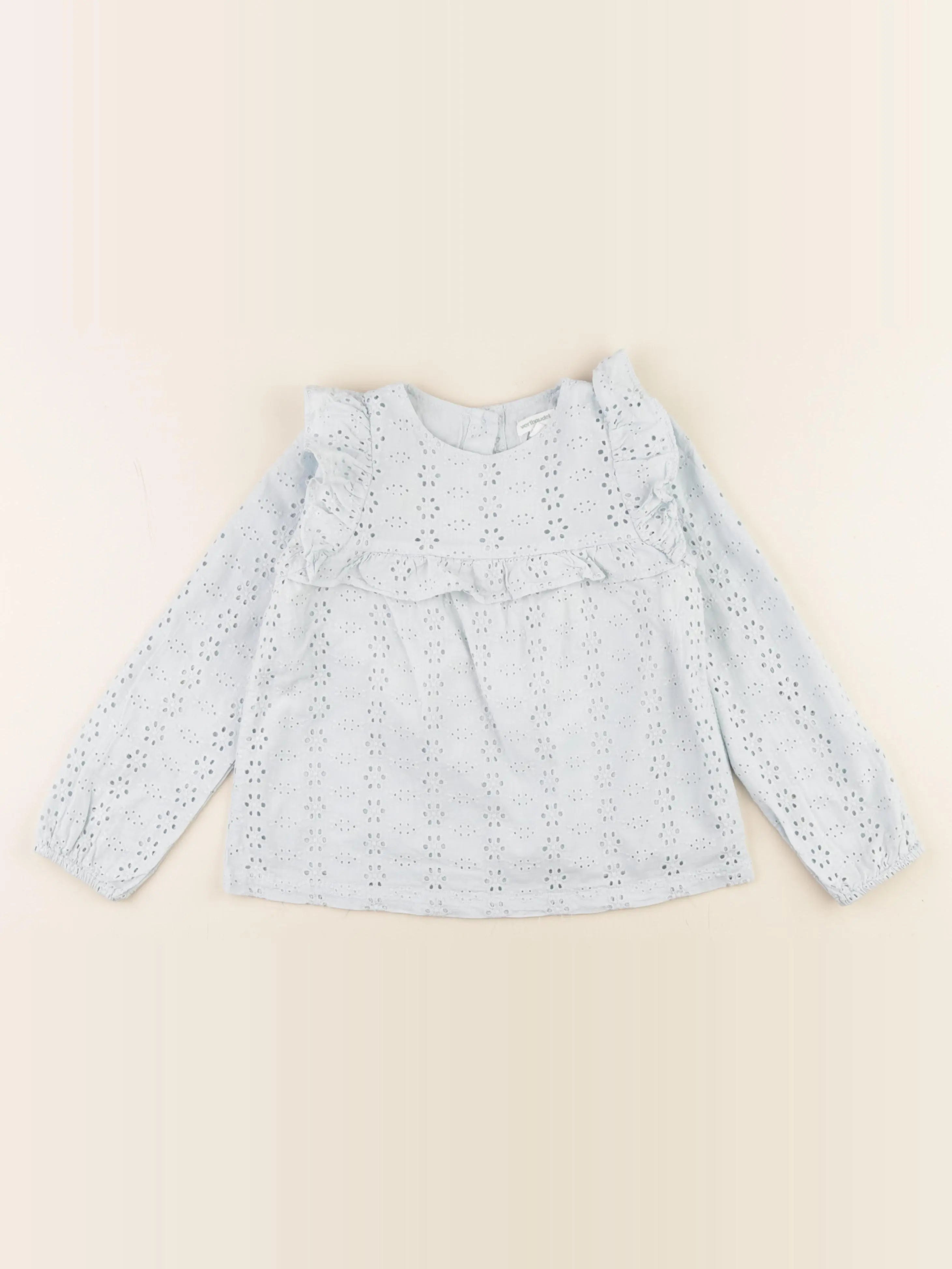 Vertbaudet - tee-shirt bleu - 7 ans