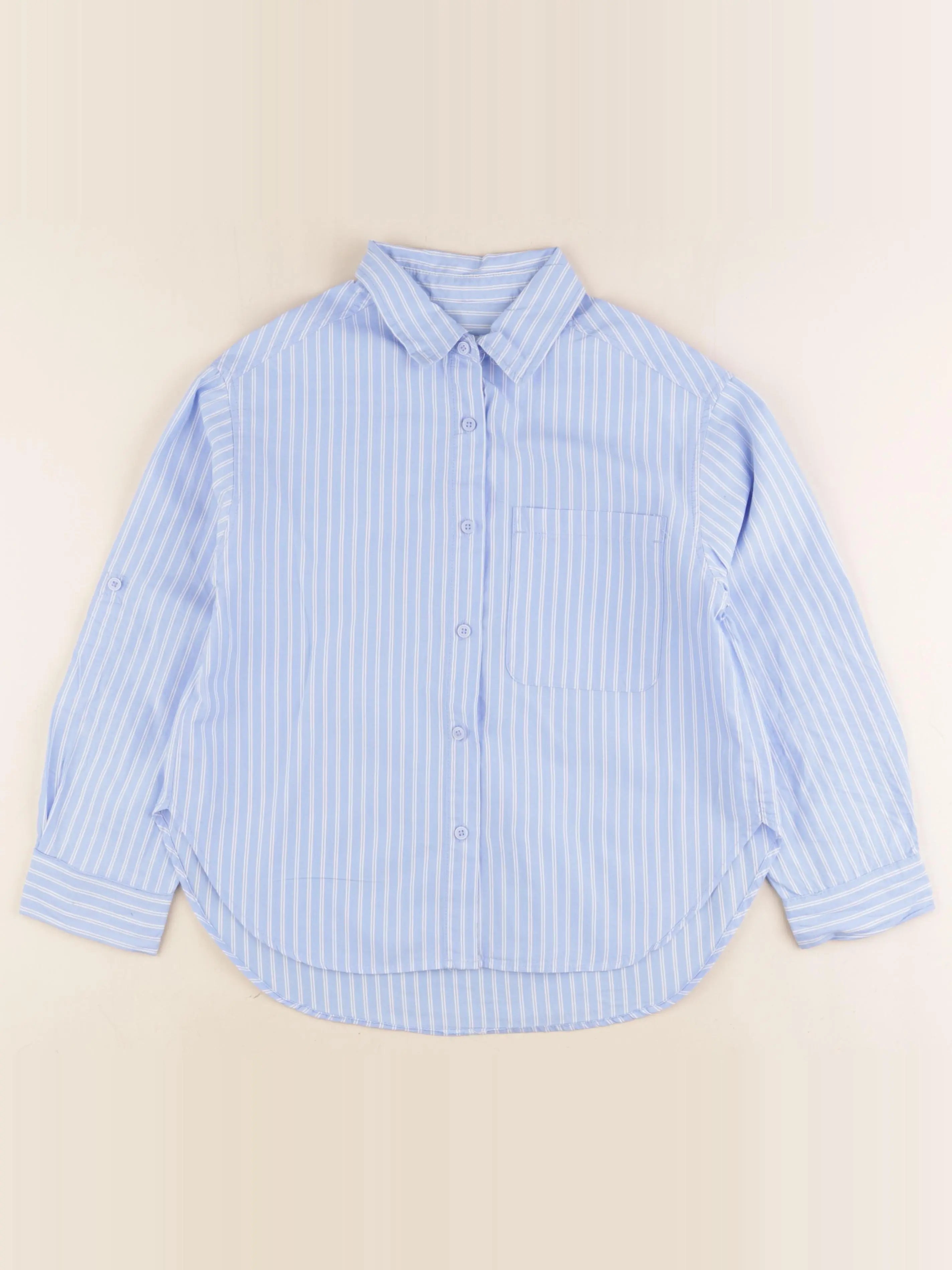 Zara - blouse bleu - 9/10 ans