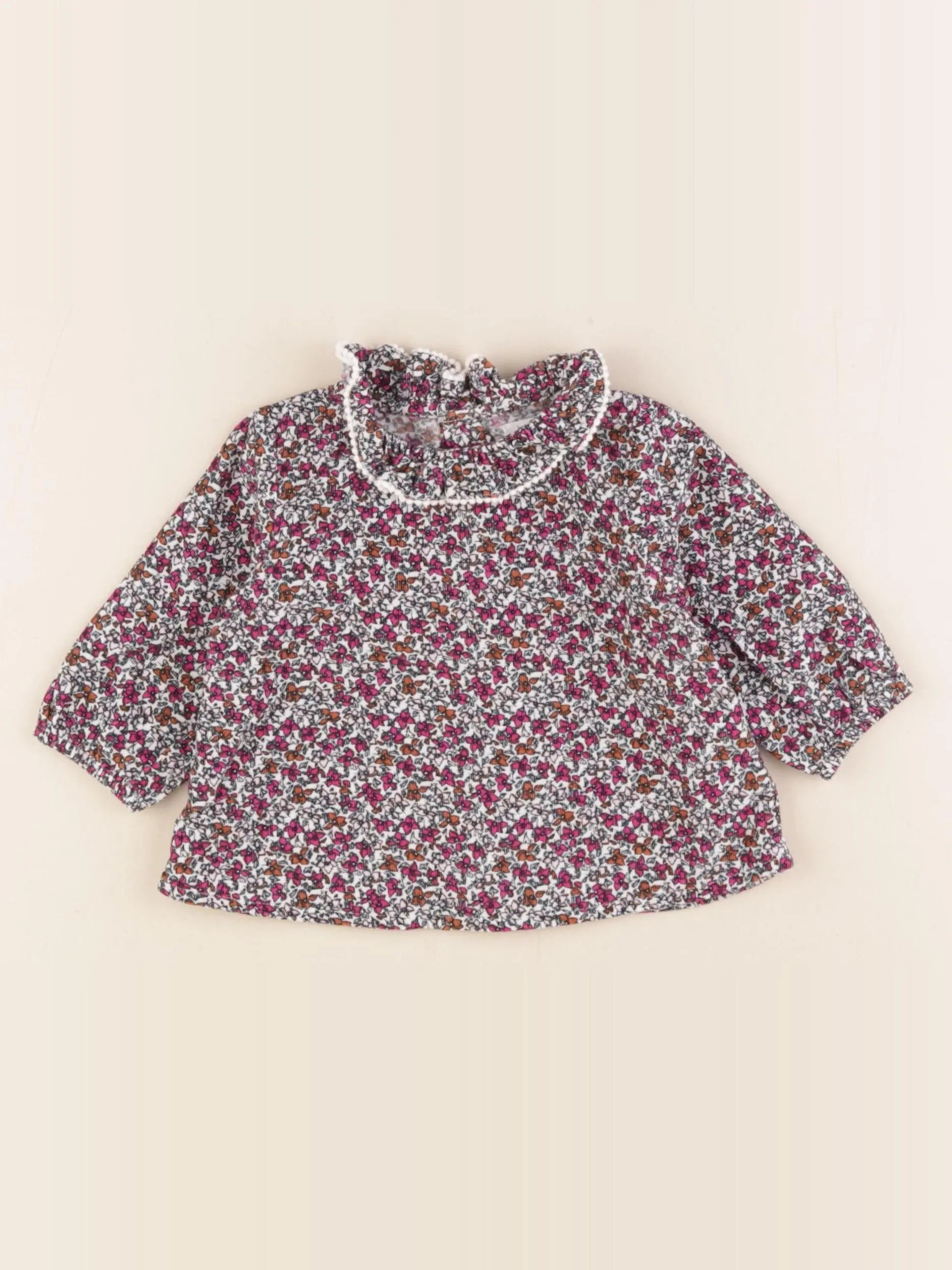 Boutchou - blouse multicolore - 6 mois