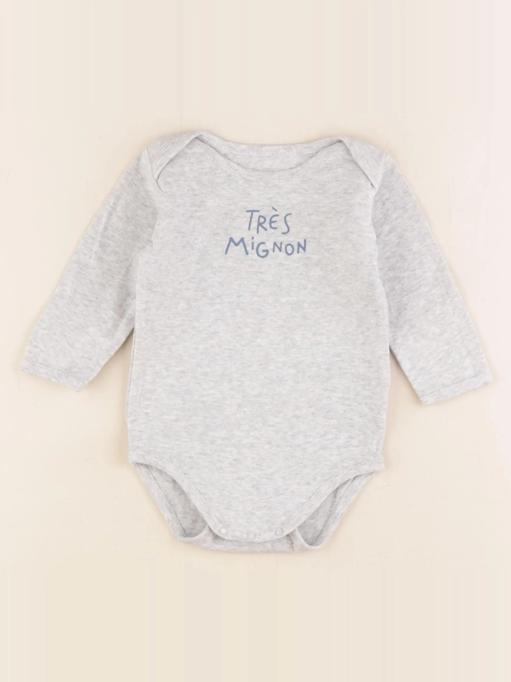 Boutchou - body gris - 12 mois