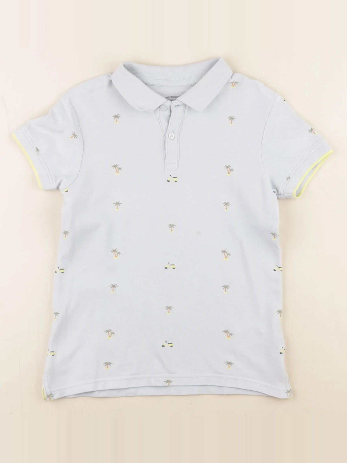 Vertbaudet - polo bleu - 8 ans