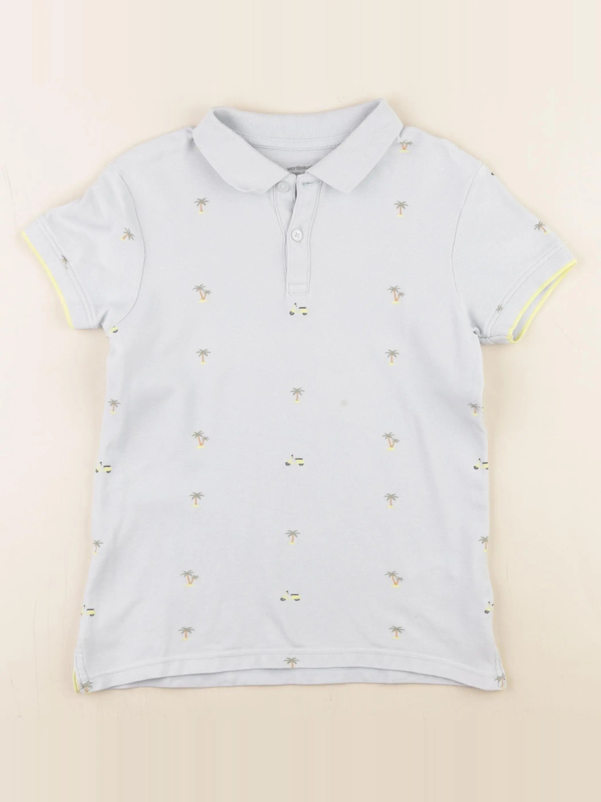 Vertbaudet - polo bleu - 8 ans