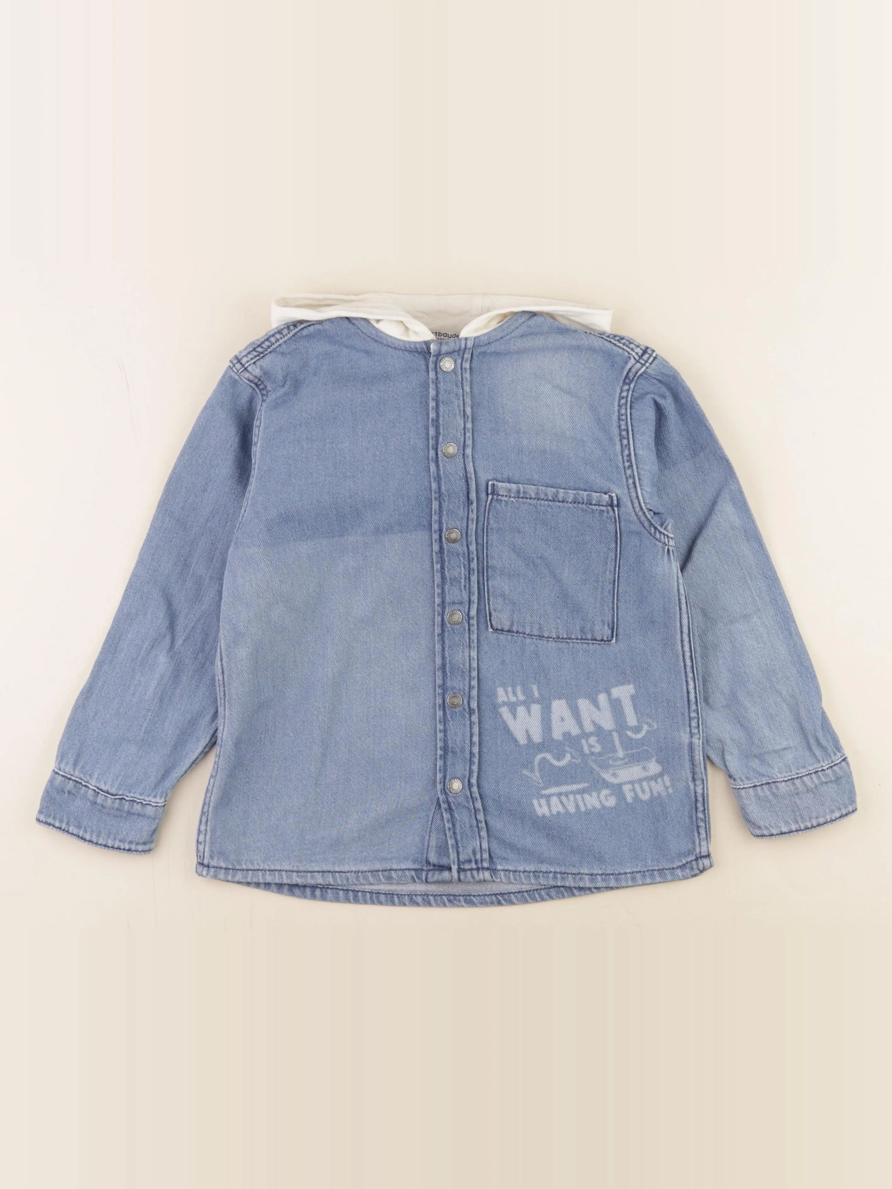 Vertbaudet - chemise bleu - 8 ans