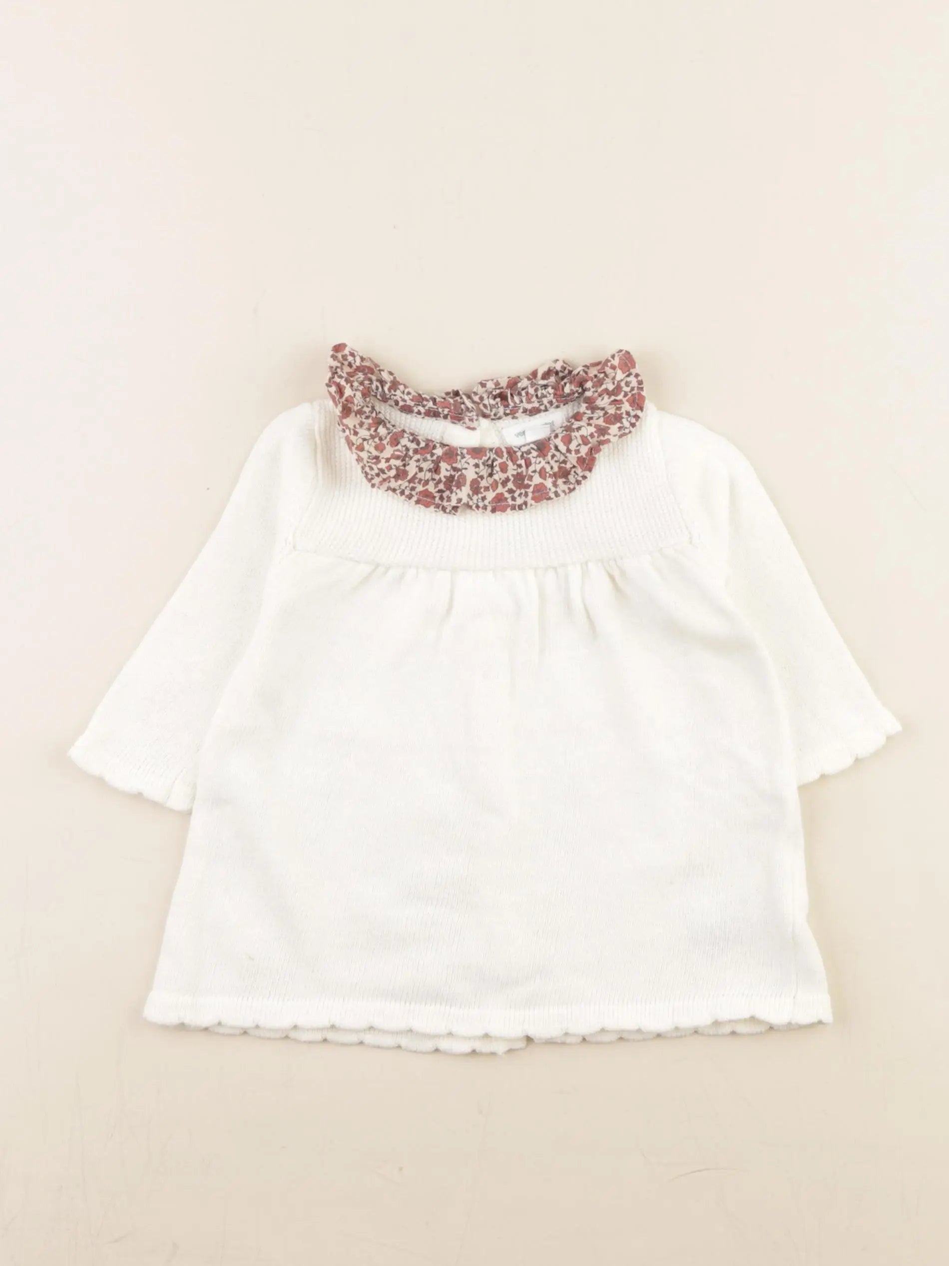 Vertbaudet - robe blanc - 3 mois