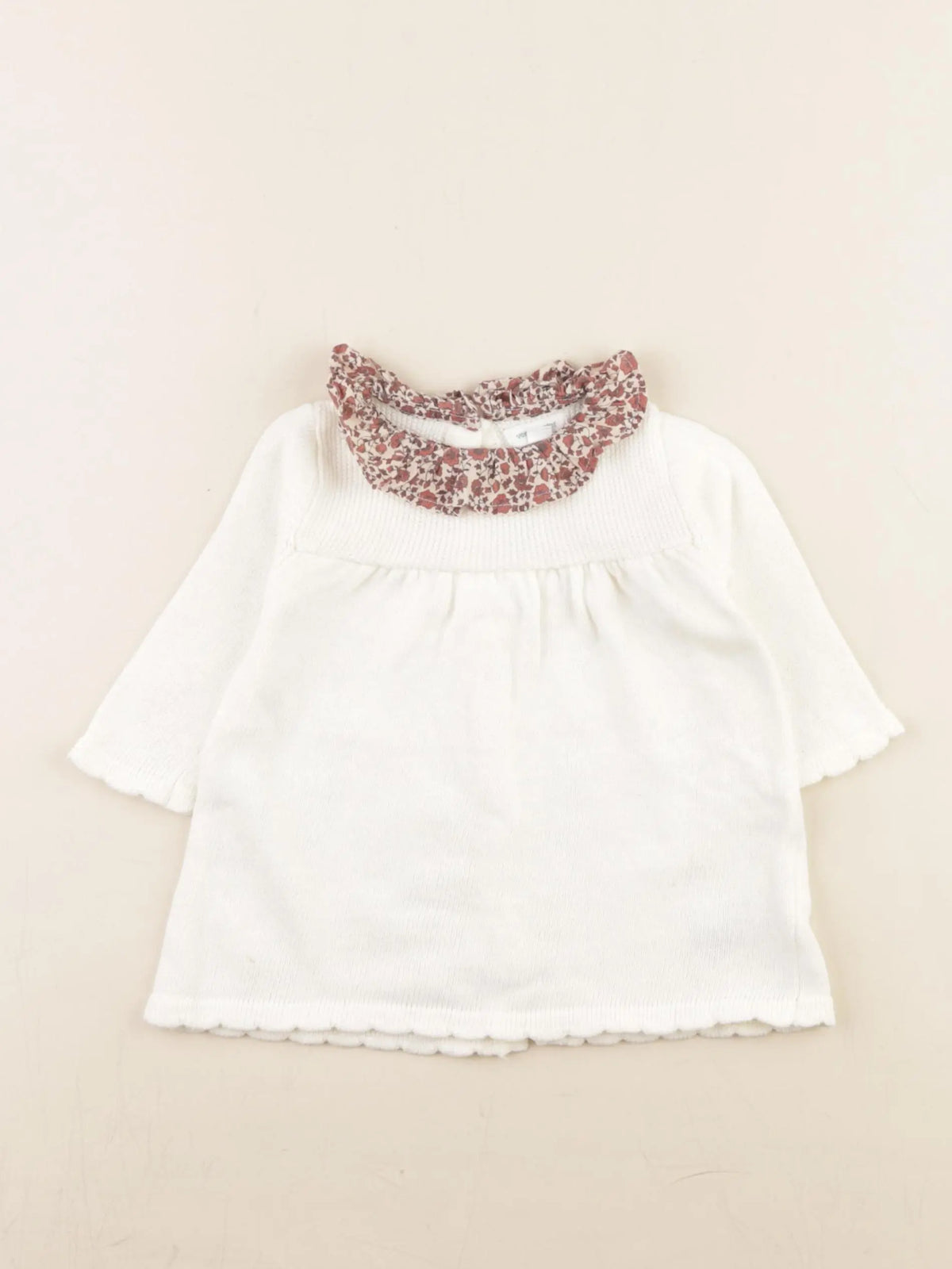 Vertbaudet - robe blanc - 3 mois