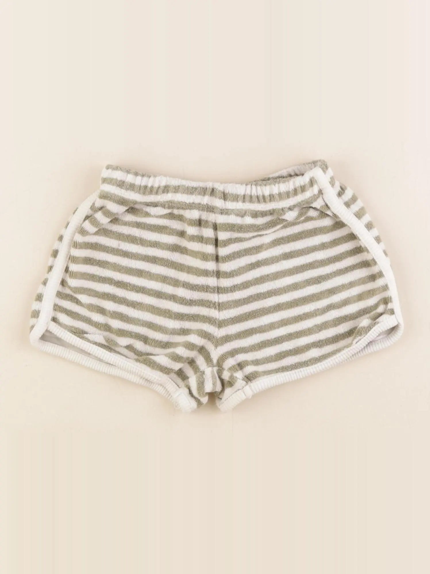 Zara - short blanc, vert - 2 ans