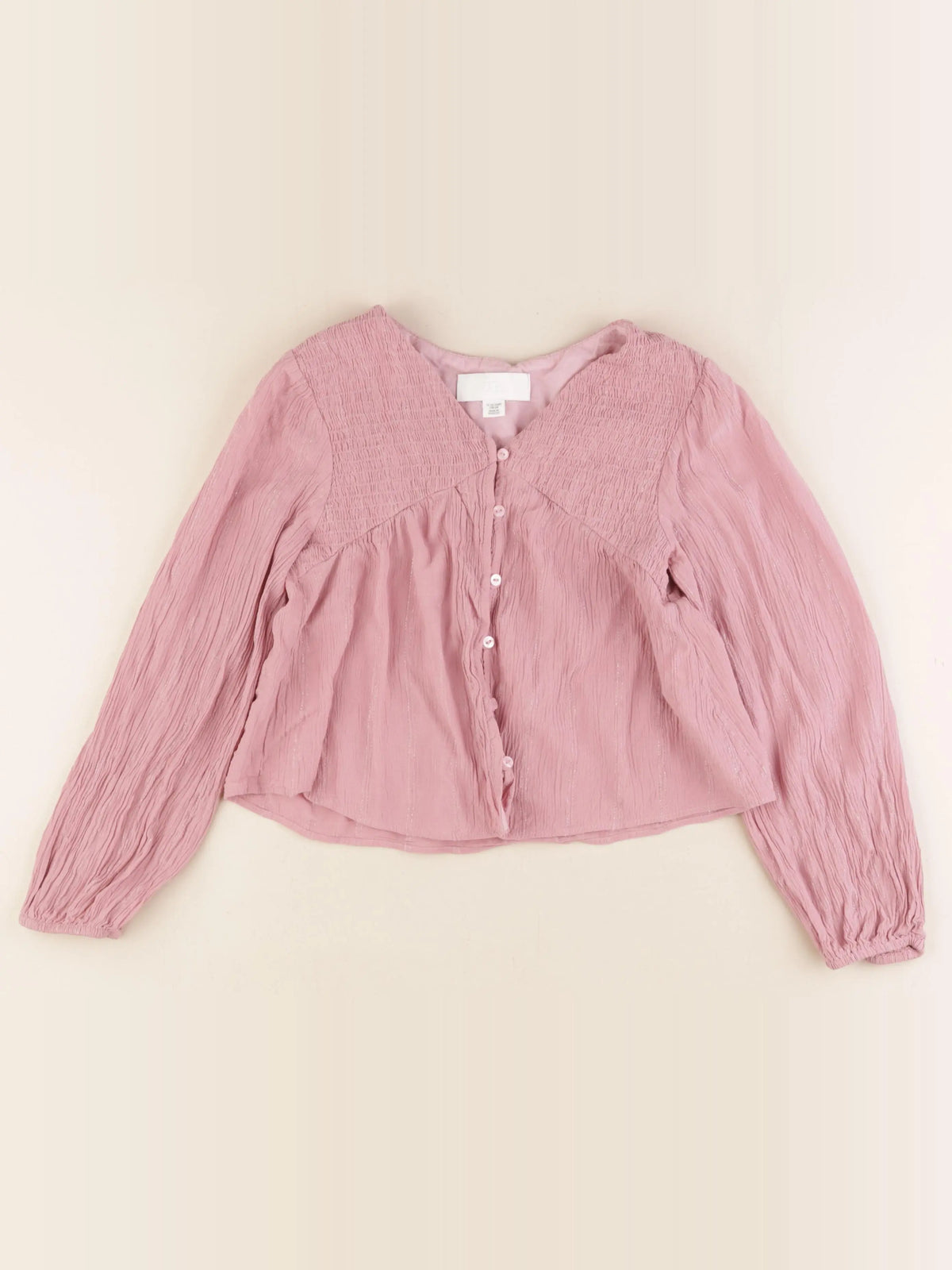 Zara - blouse rose - 11/12 ans