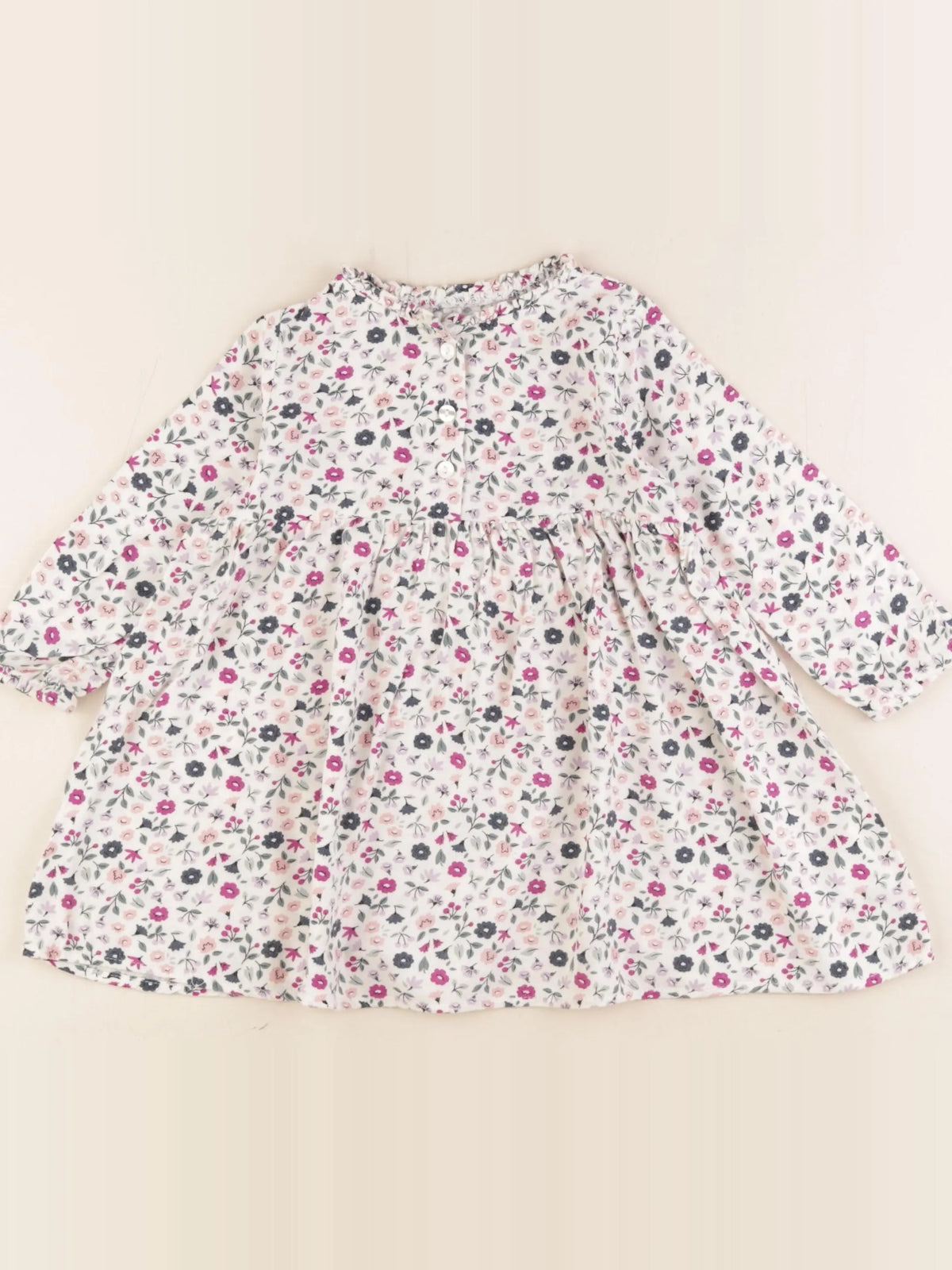 Vertbaudet - robe multicolore - 2 ans