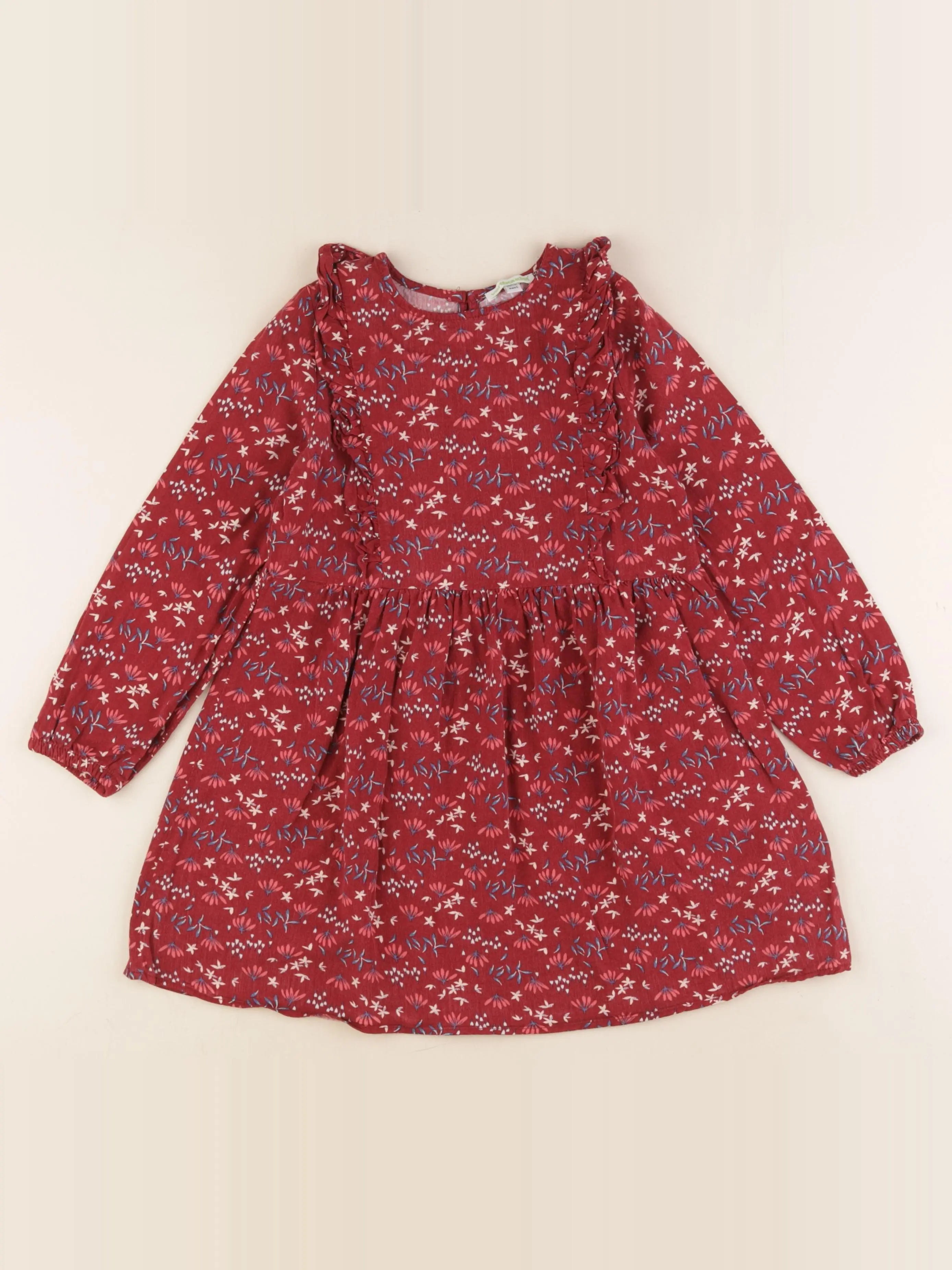 Vertbaudet - robe rouge - 8 ans