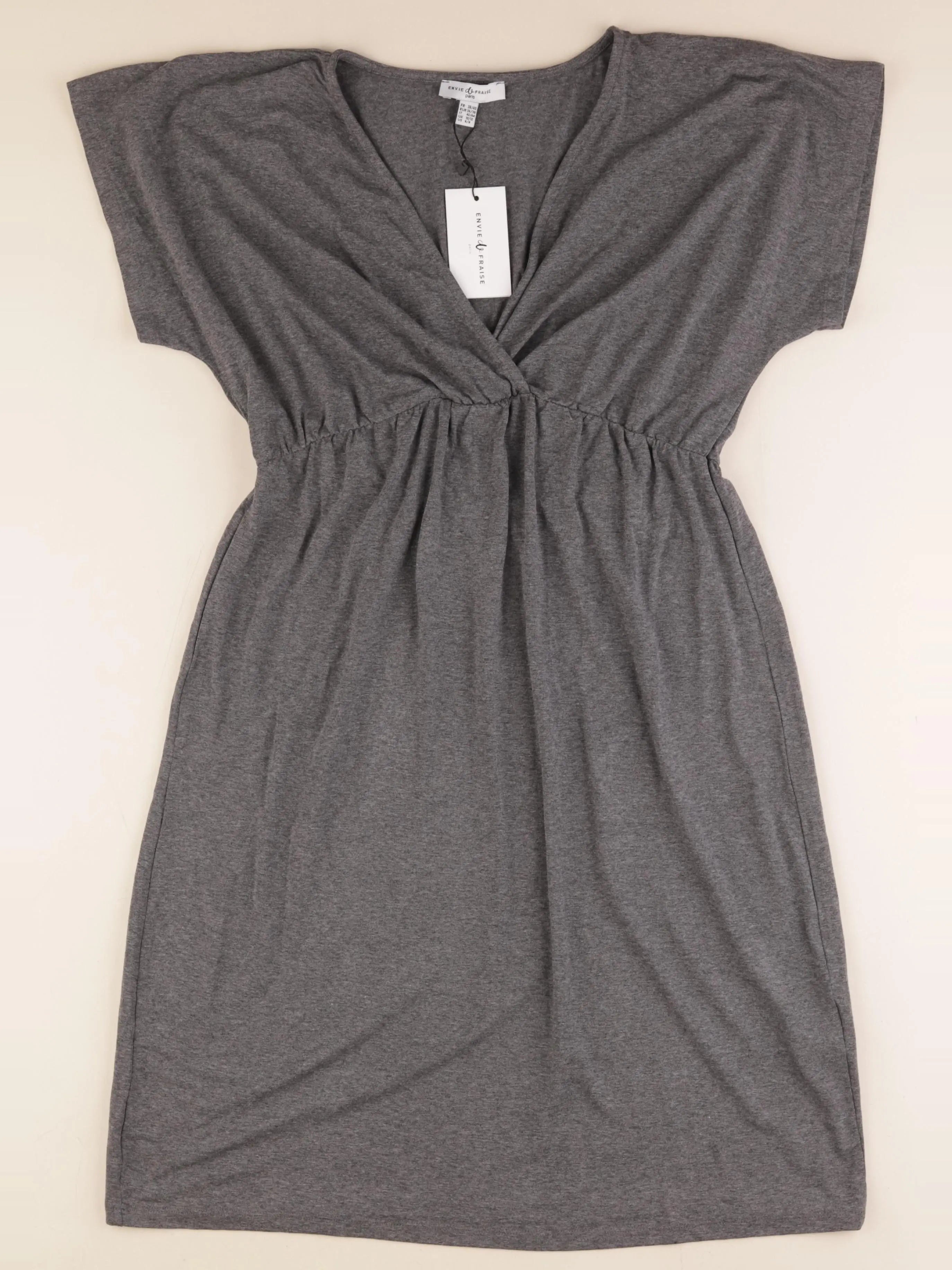 Envie de fraise - robe allaitement, grossesse gris - 38 à 40