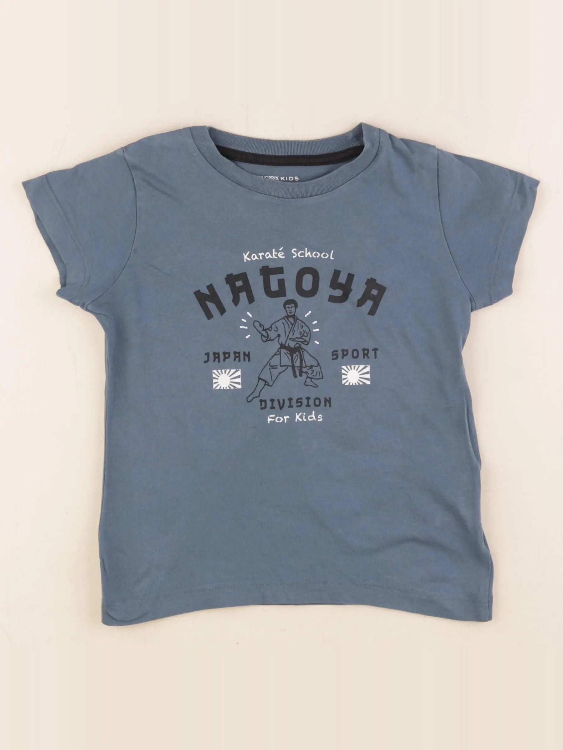 Monoprix - tee-shirt bleu - 5 ans