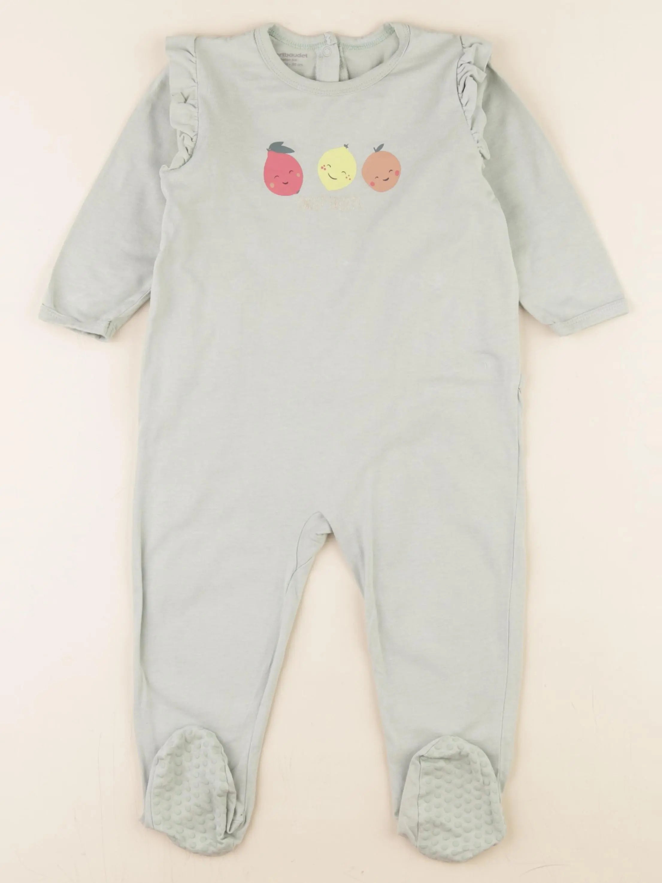 Vertbaudet - pyjama coton vert - 24 mois