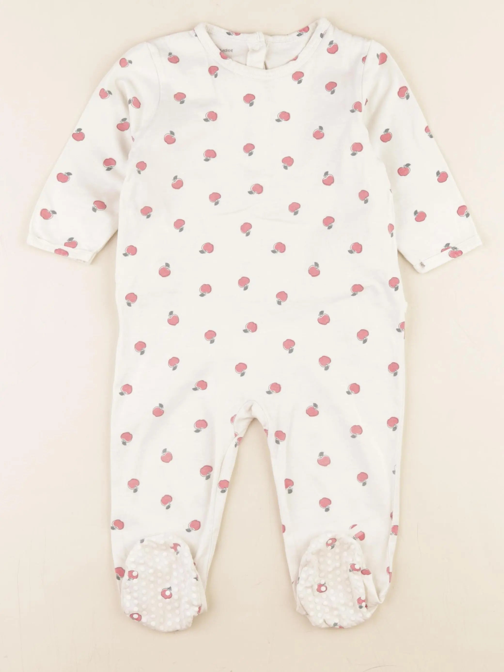 Vertbaudet - pyjama coton beige - 24 mois