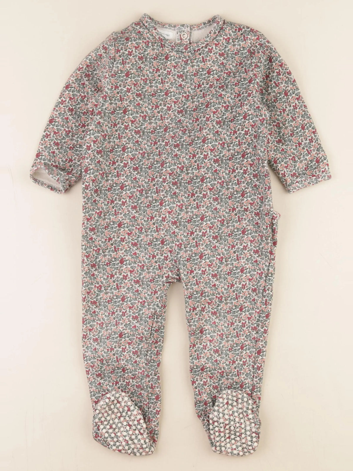 Vertbaudet - pyjama coton vert - 24 mois