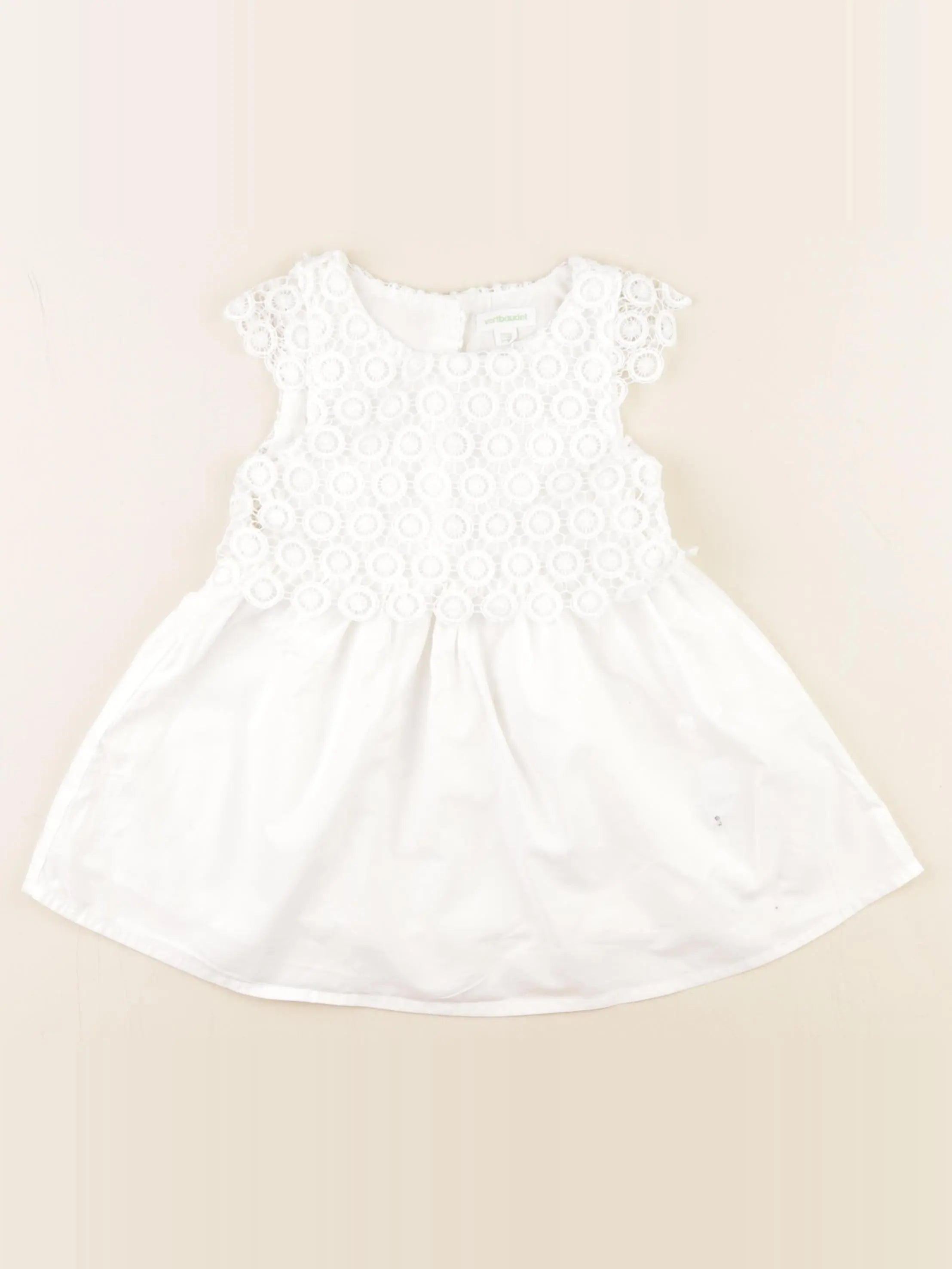 Vertbaudet - robe blanc - 2 ans