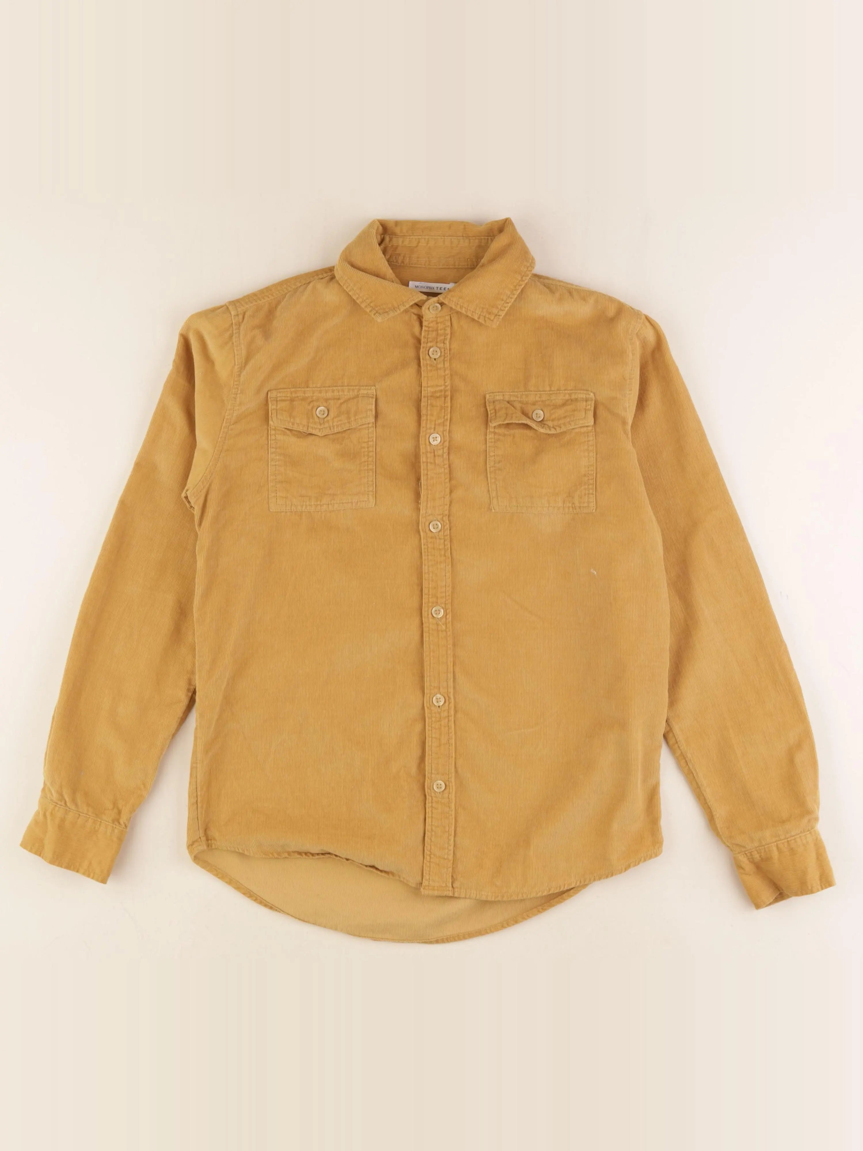 Monoprix - chemise jaune - 12 ans