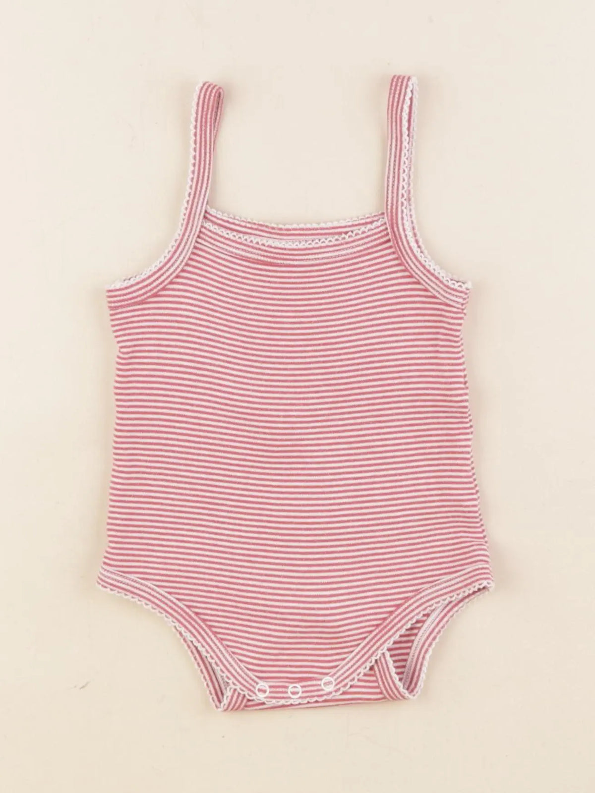 Vertbaudet - body rose - 12 mois