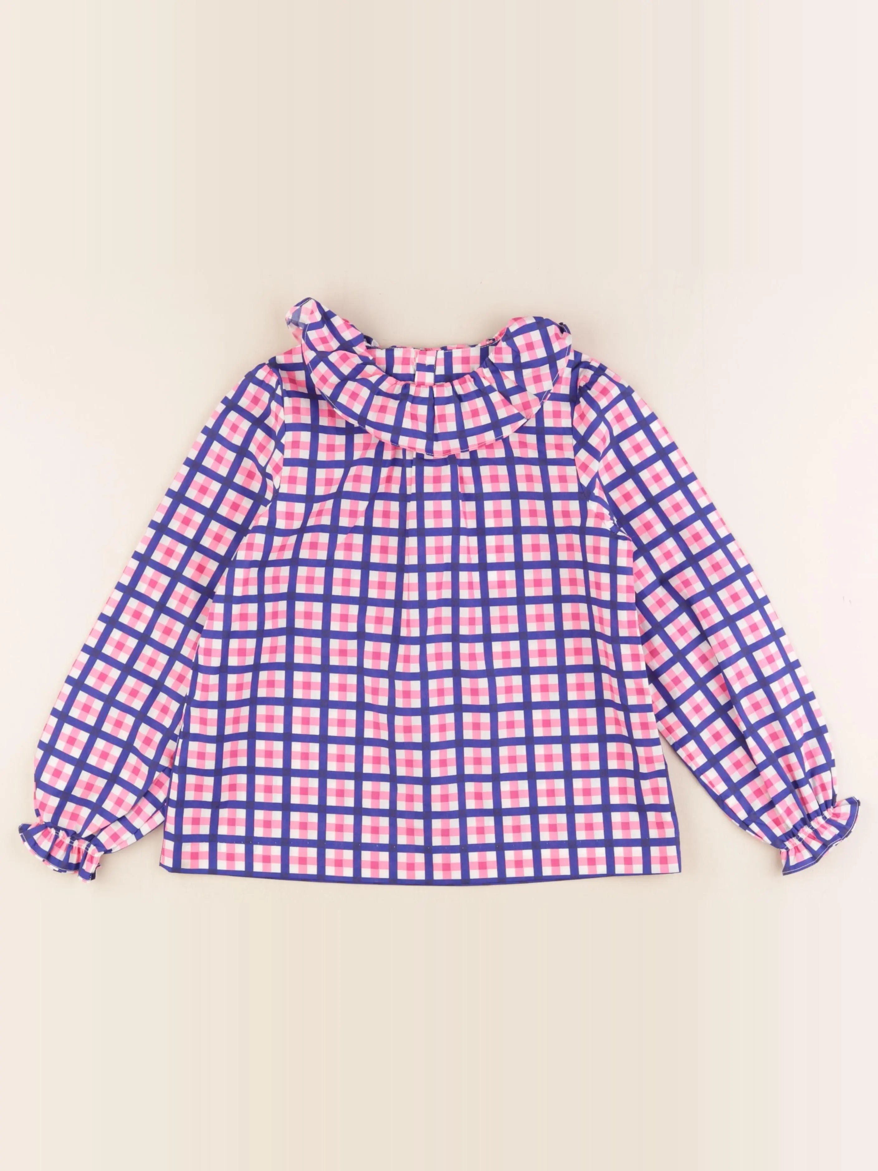 Jacadi - blouse bleu, rose - 8 ans