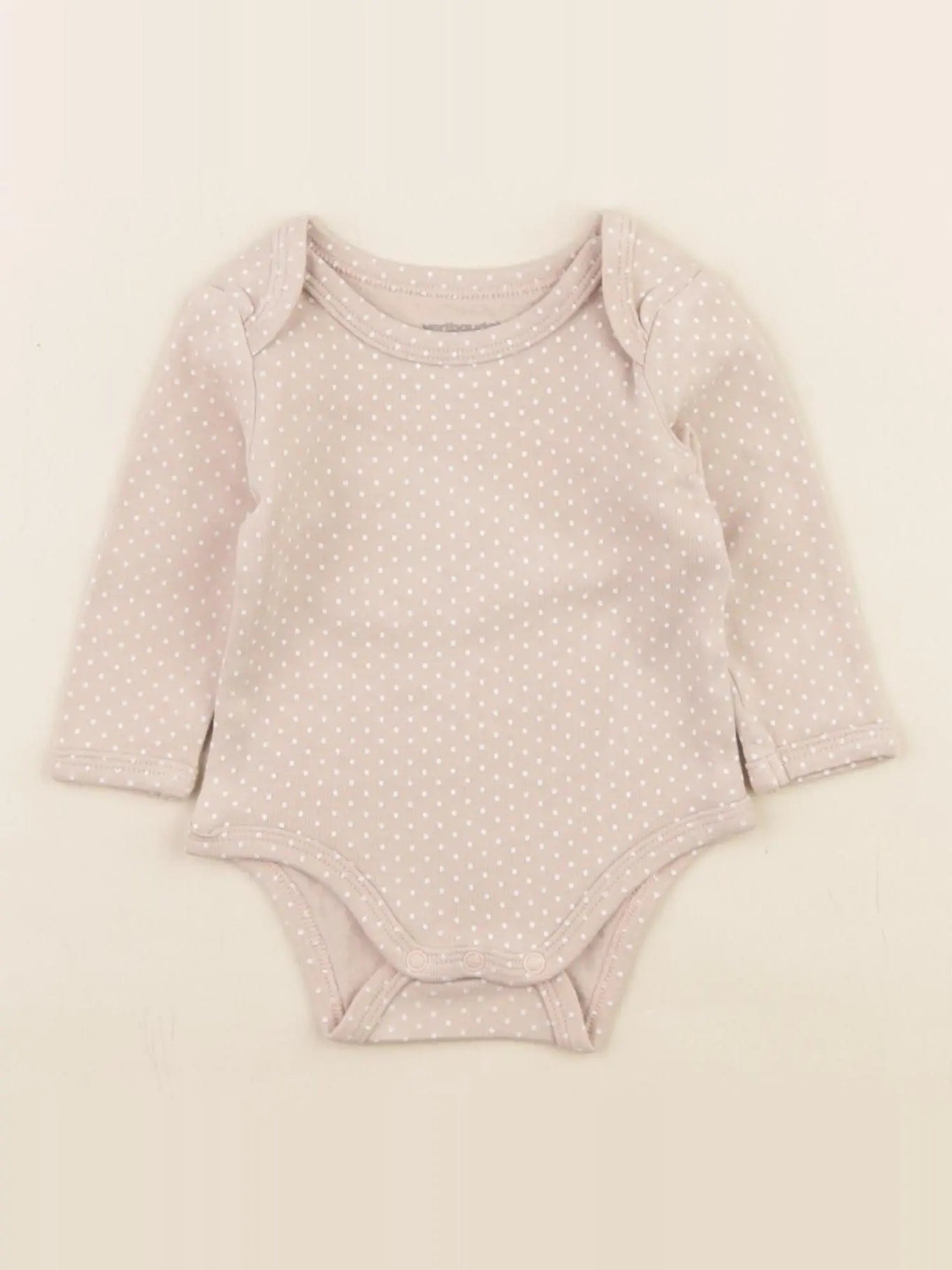 Vertbaudet - body beige - 3 mois