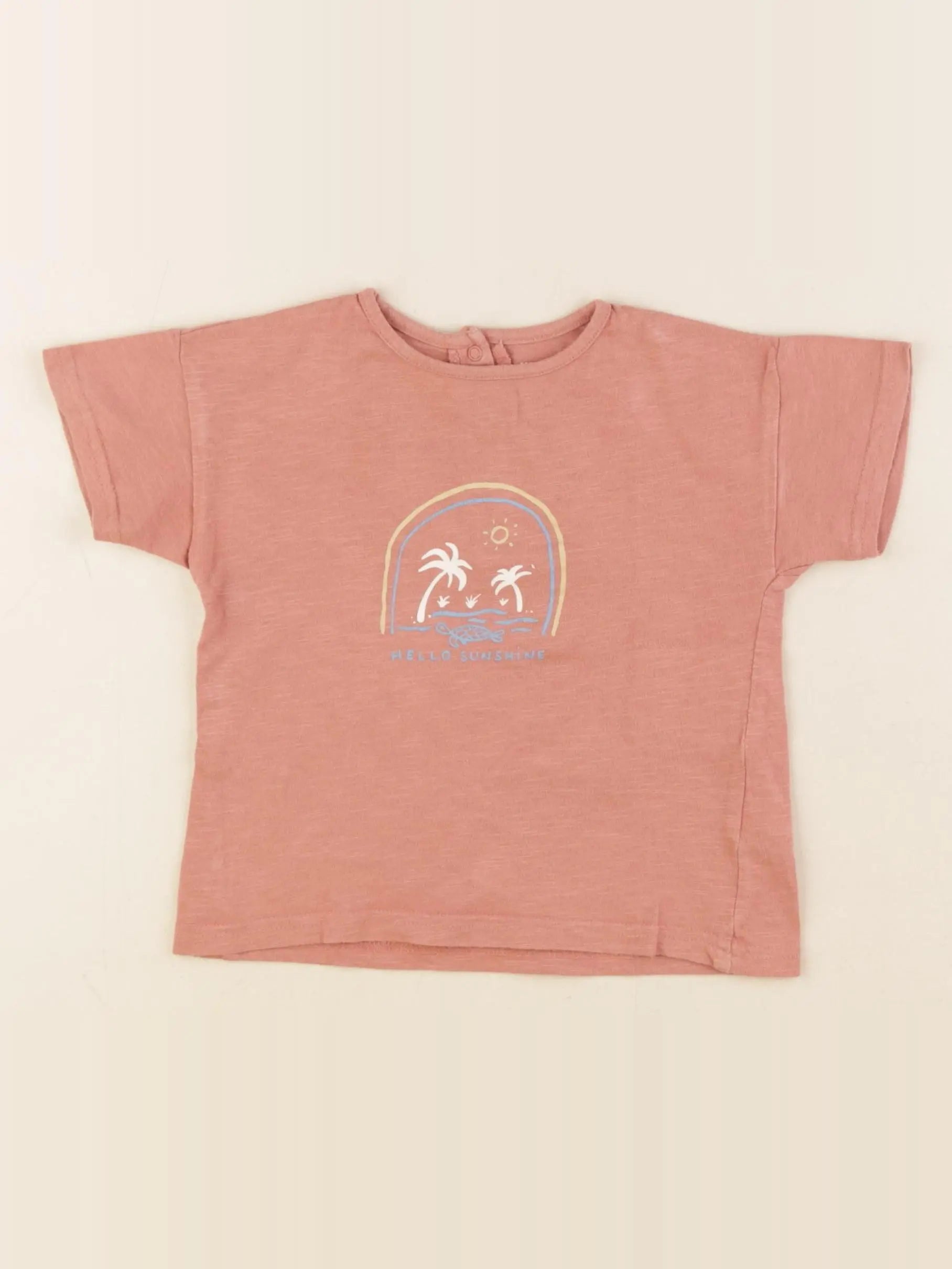 Vertbaudet - tee-shirt rose - 2 ans