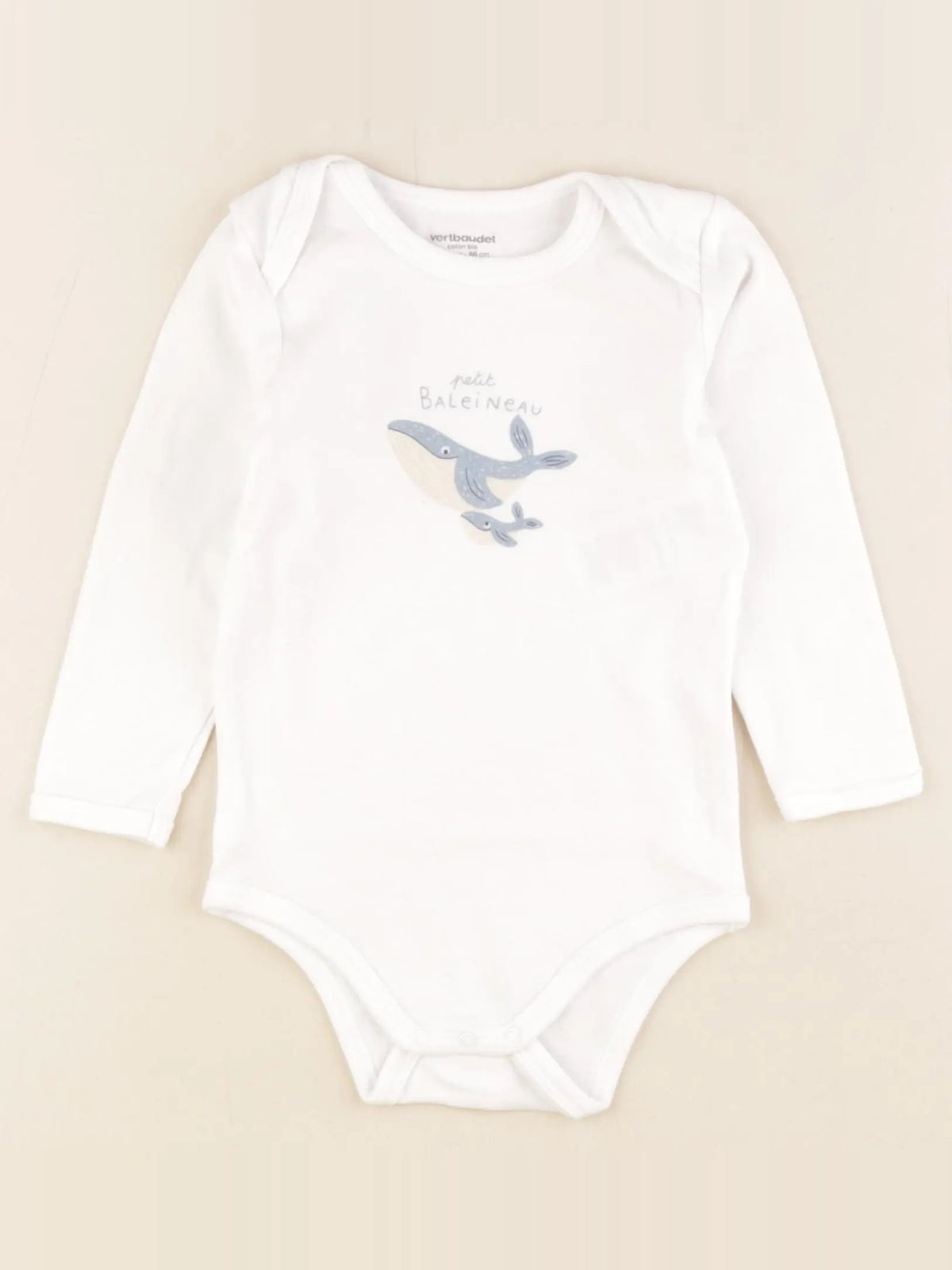 Vertbaudet - body blanc - 24 mois