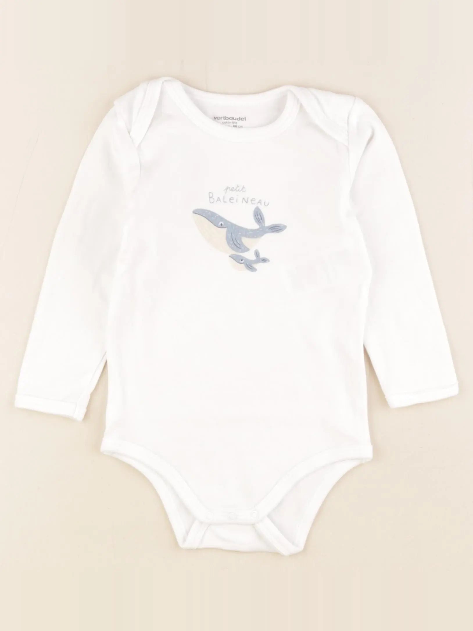 Vertbaudet - body blanc - 24 mois