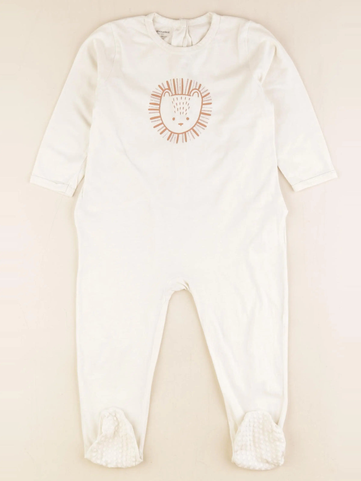 Vertbaudet - pyjama coton blanc - 24 mois