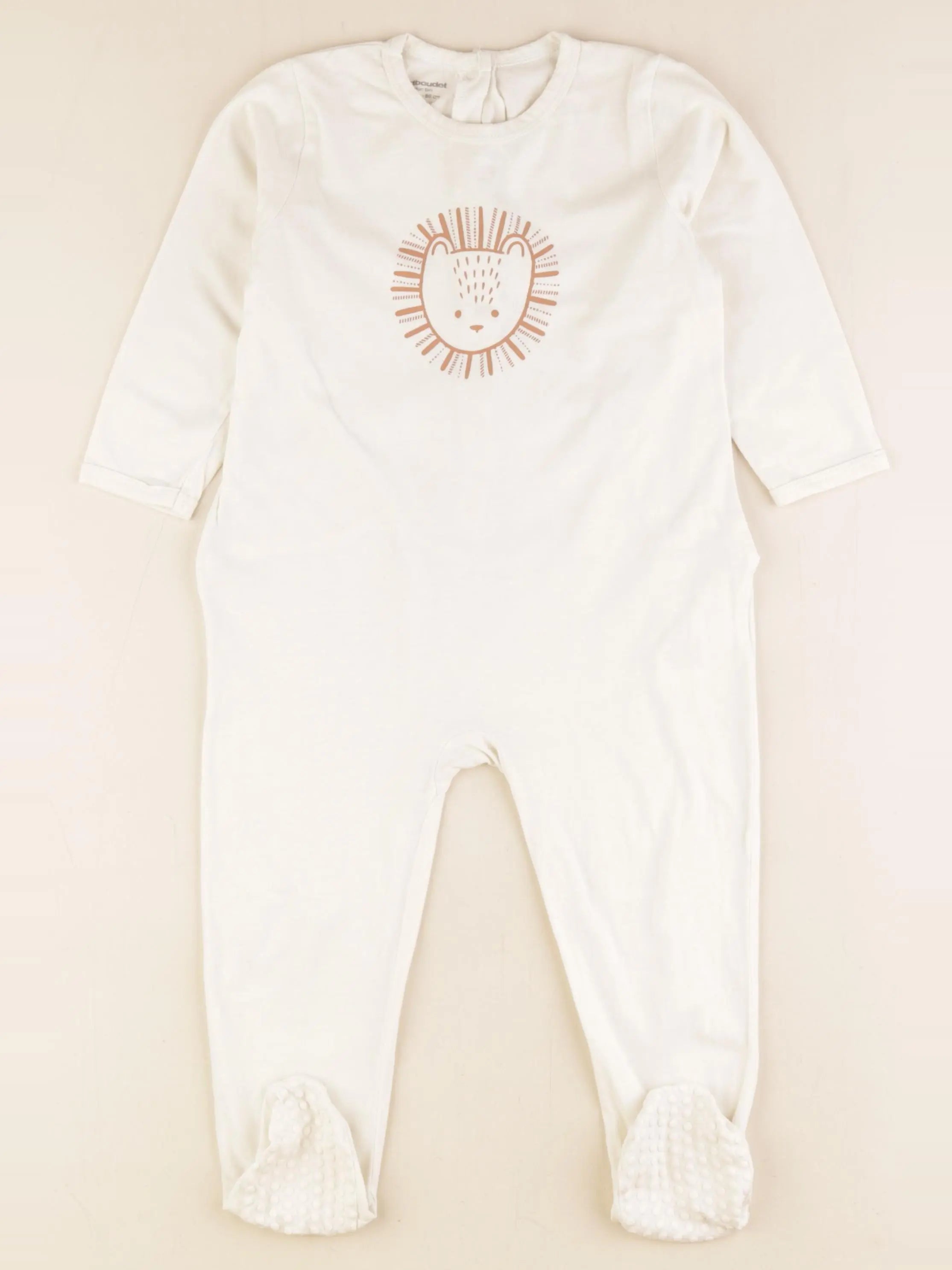 Vertbaudet - pyjama coton blanc - 24 mois