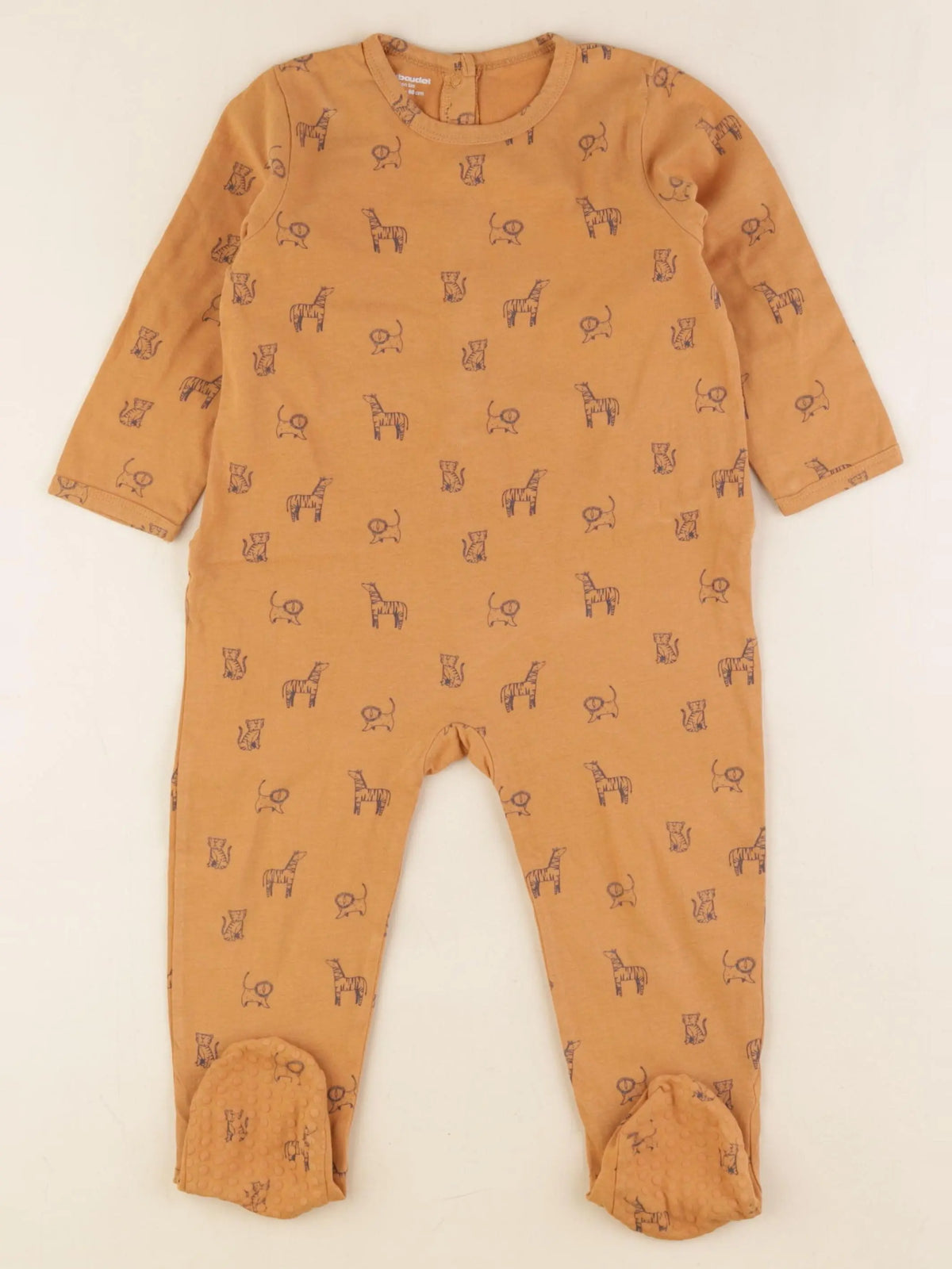 Vertbaudet - pyjama coton marron - 24 mois