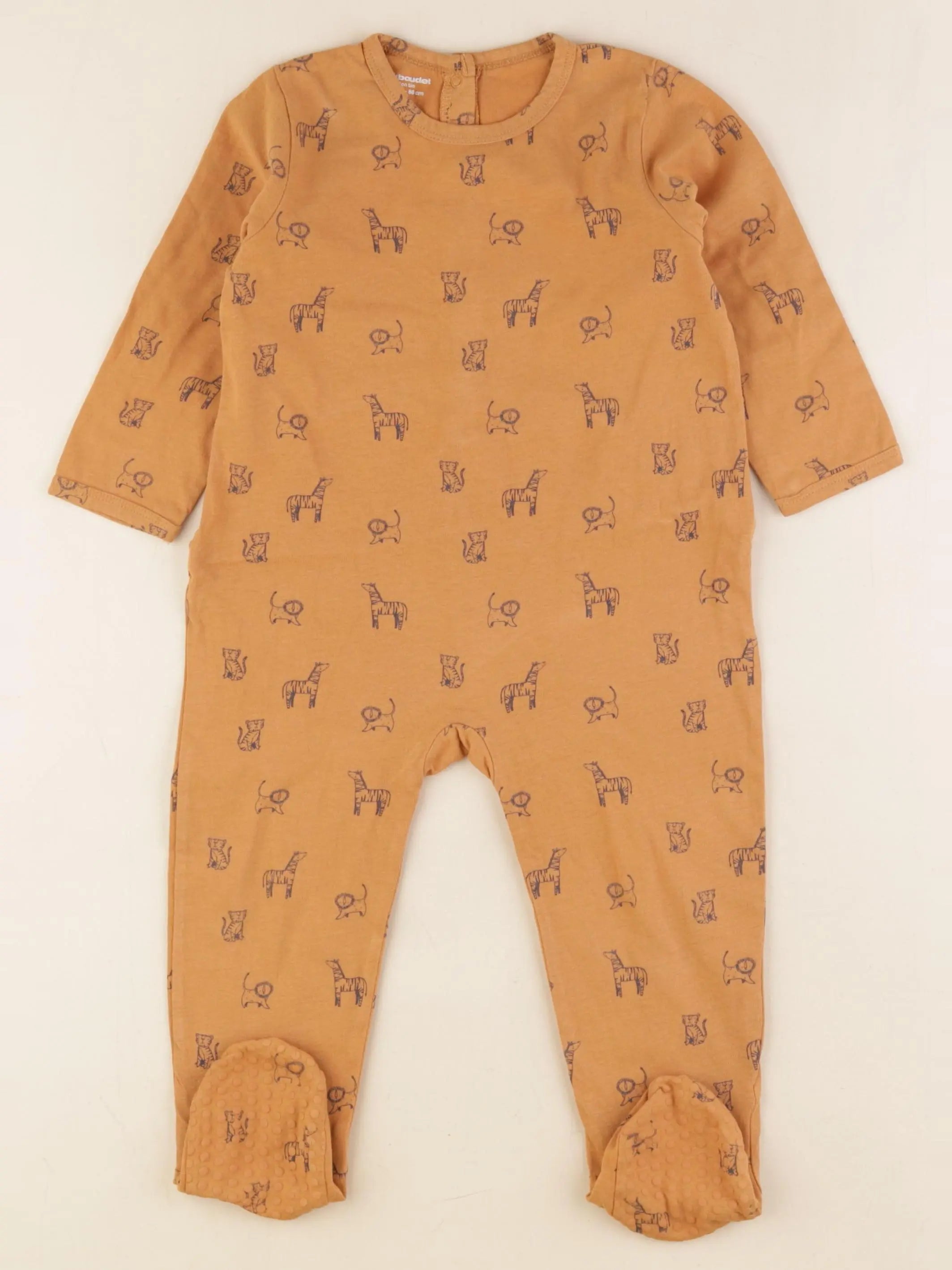 Vertbaudet - pyjama coton marron - 24 mois