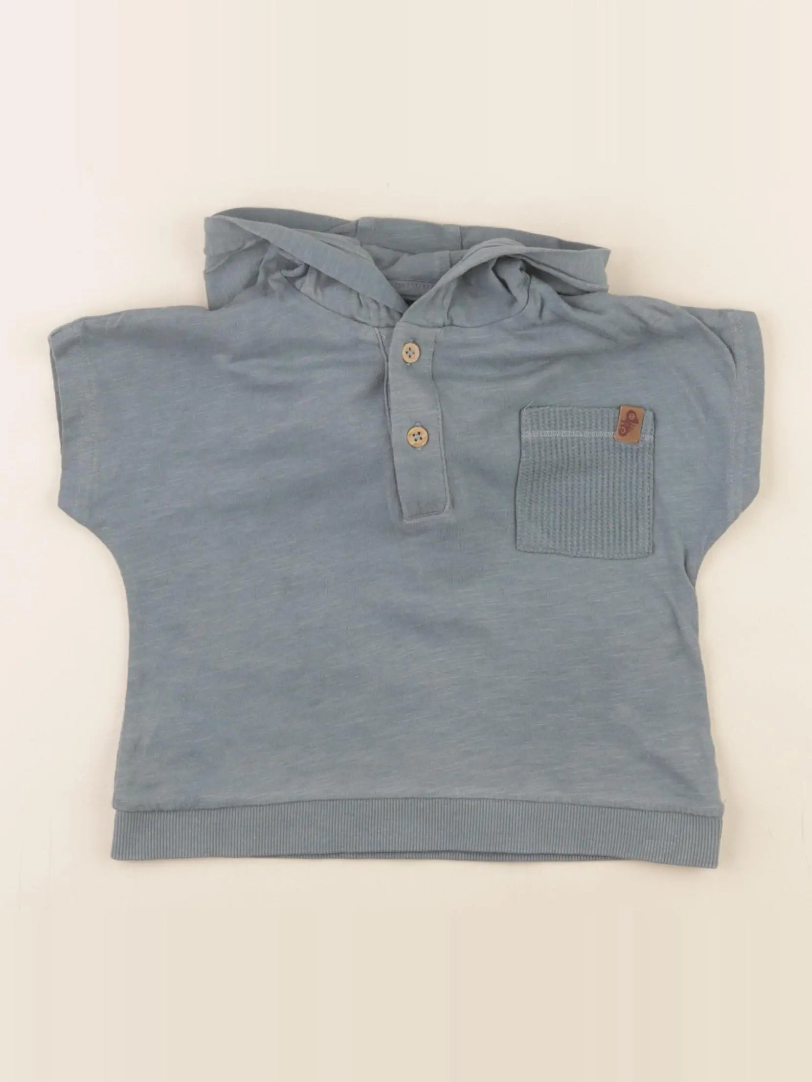Vertbaudet - tee-shirt bleu - 24 mois