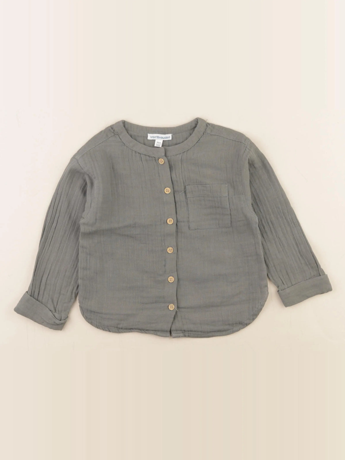 Vertbaudet - chemise vert - 3 ans