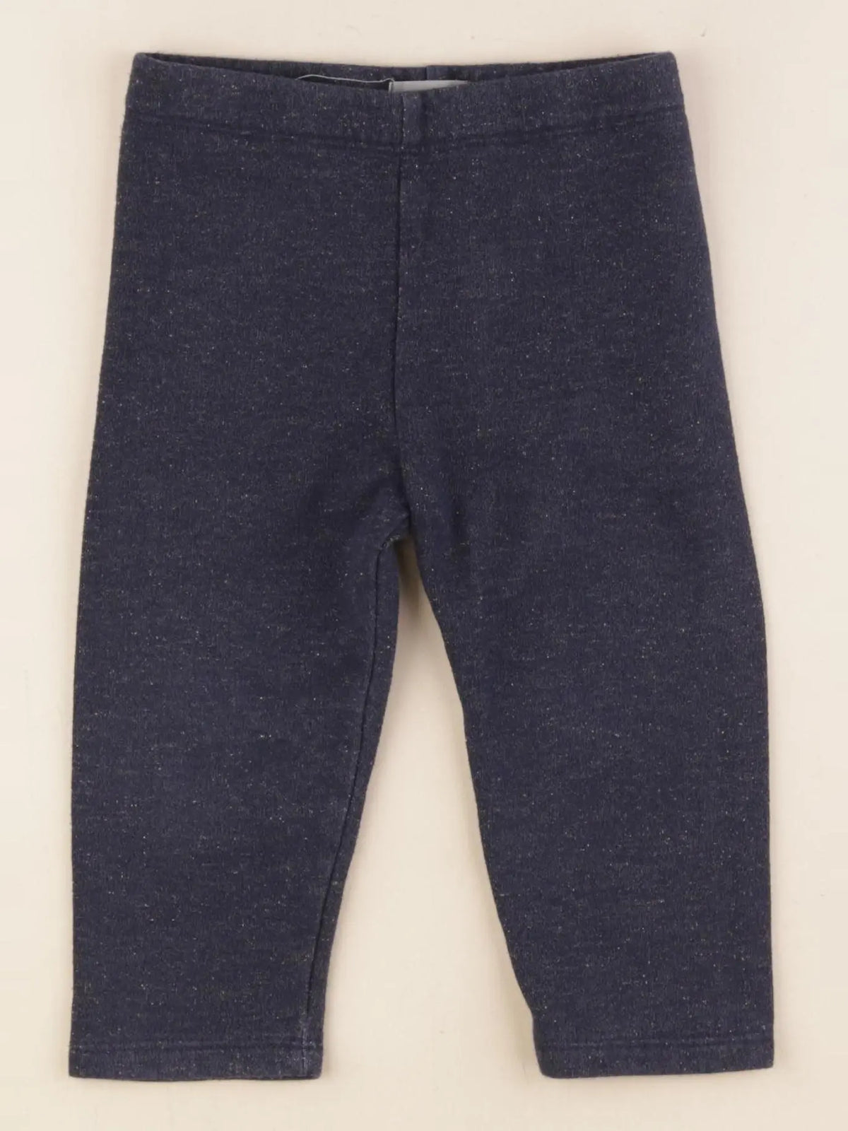 Boutchou - legging doublé bleu, or - 12 mois