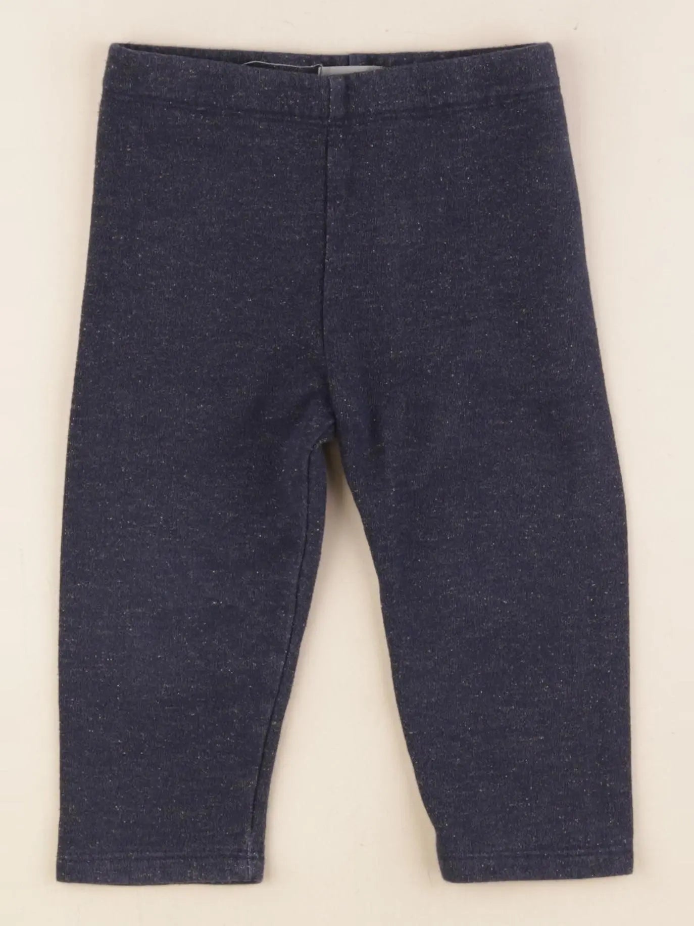 Boutchou - legging doublé bleu, or - 12 mois