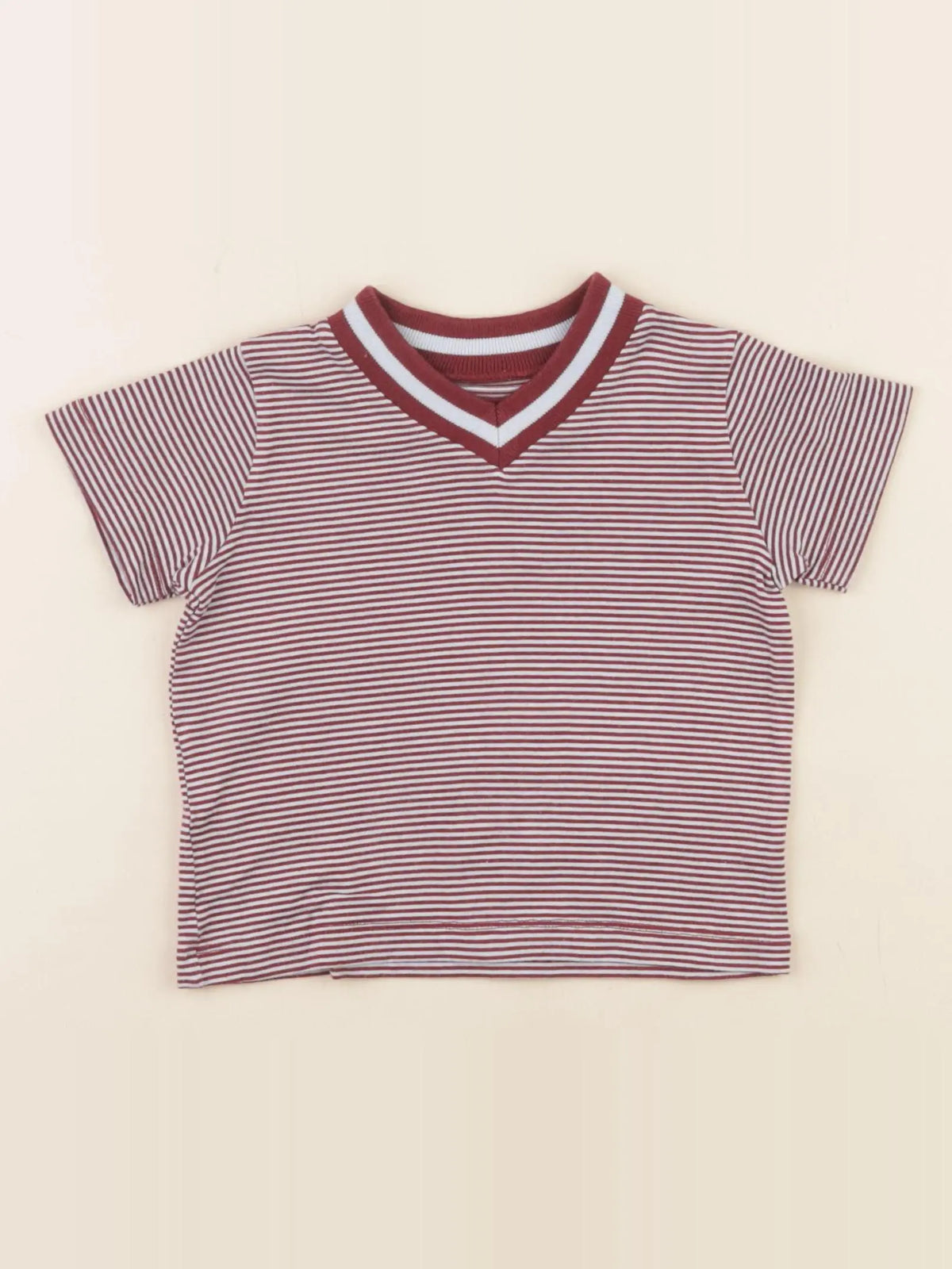 Petit Bateau - tee-shirt rouge - 6 mois