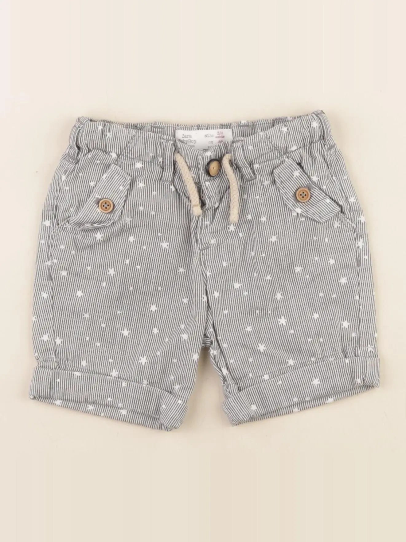 Zara - short gris - 3/4 ans