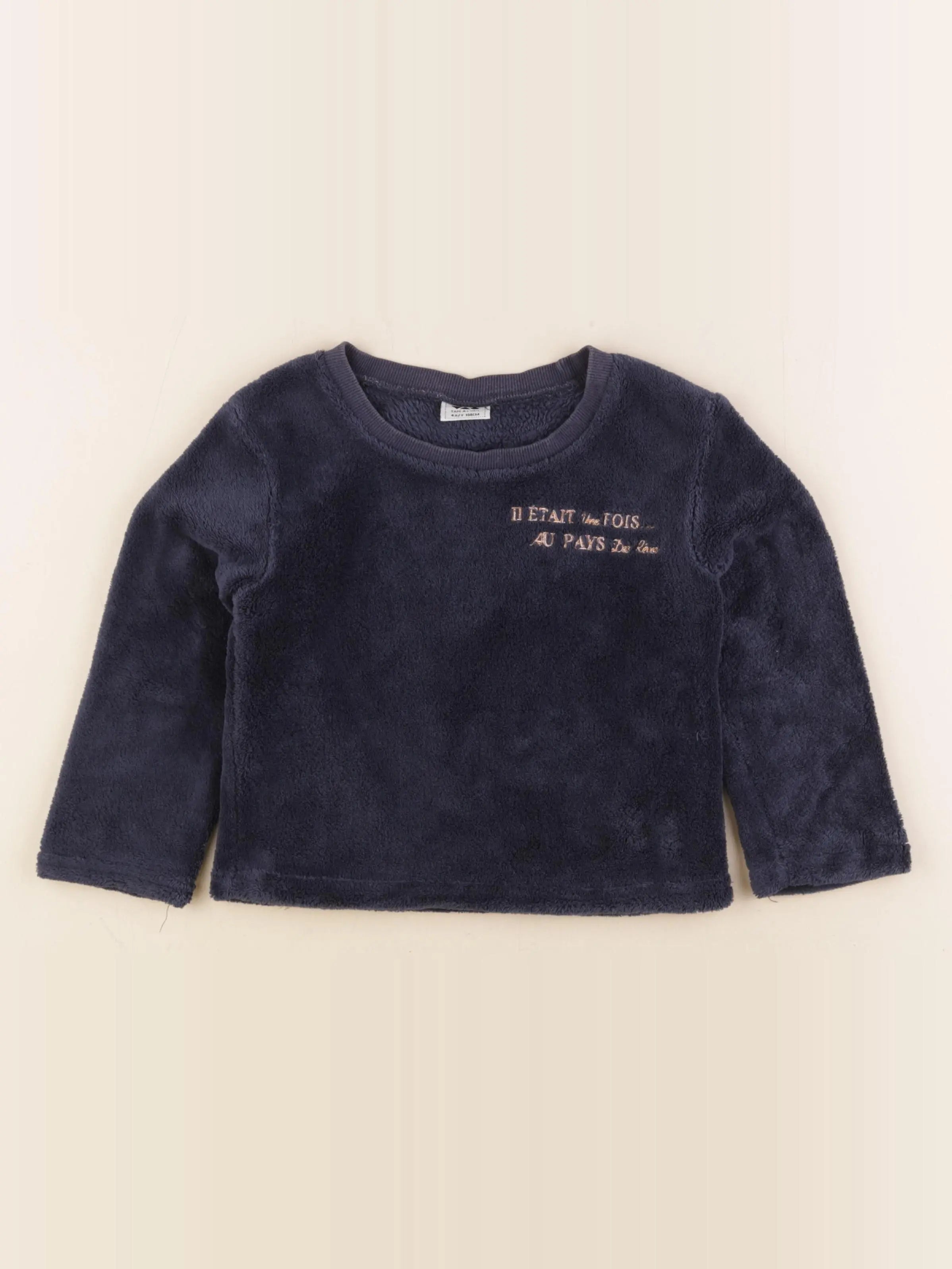 Tape à l'oeil - pull bleu, or - 4 ans