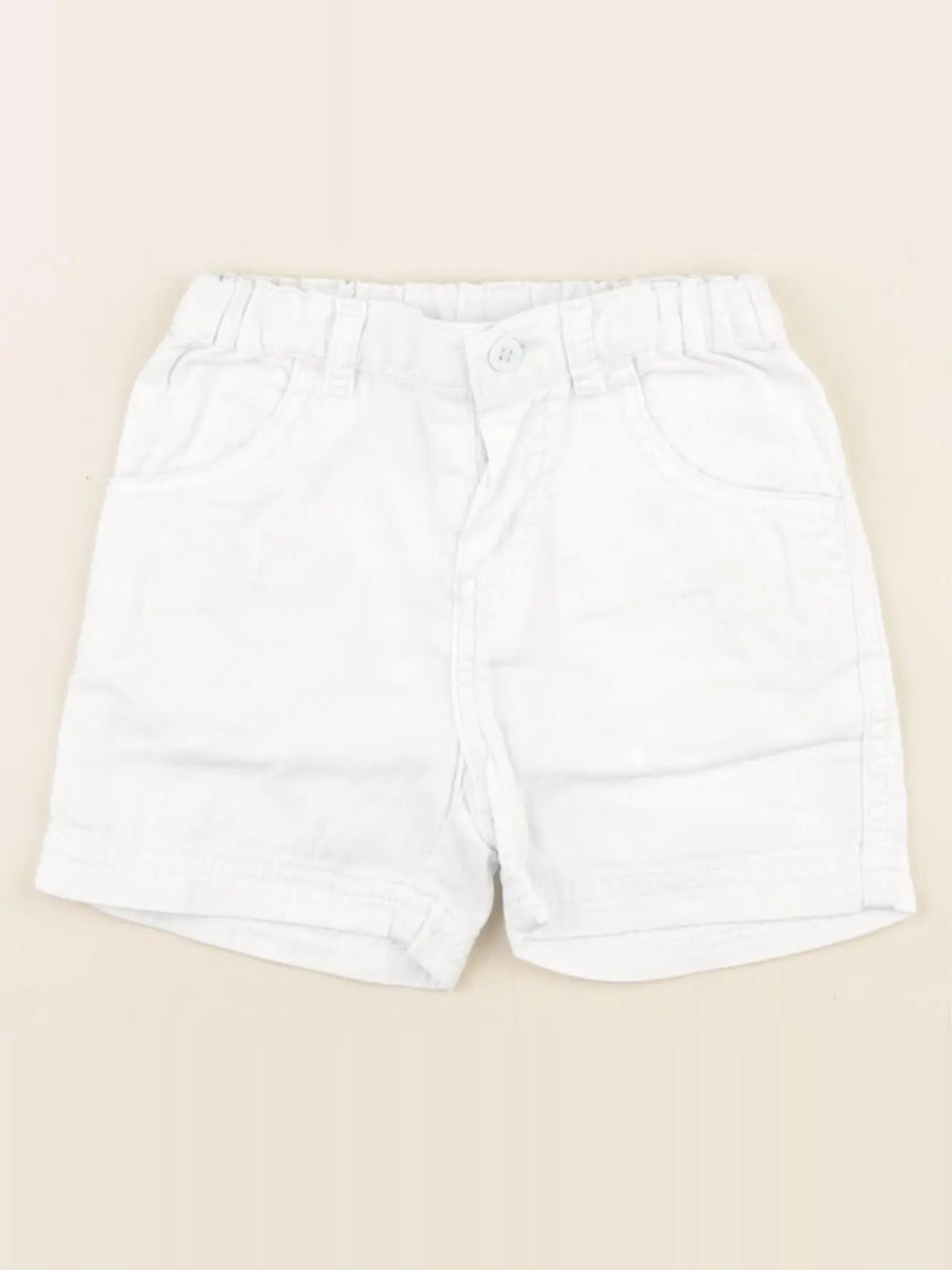 Petit Bateau - short bleu - 6 mois