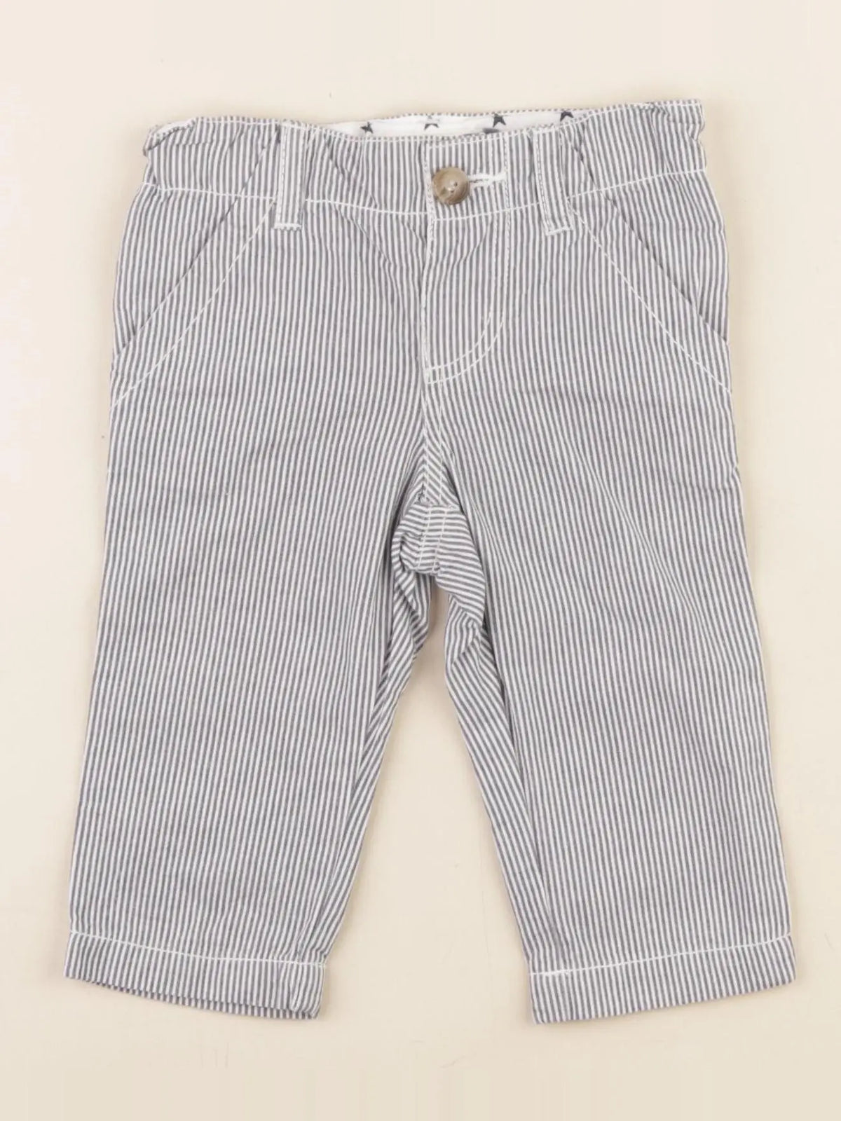 Boutchou - pantalon bleu - 6 mois