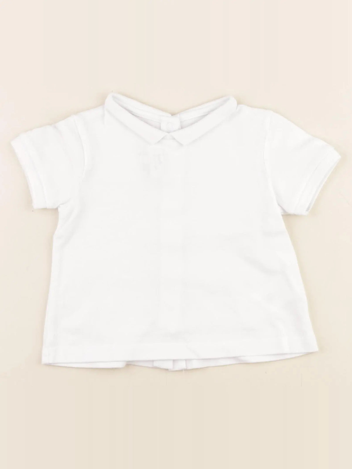 Cyrillus - polo blanc - 12 mois