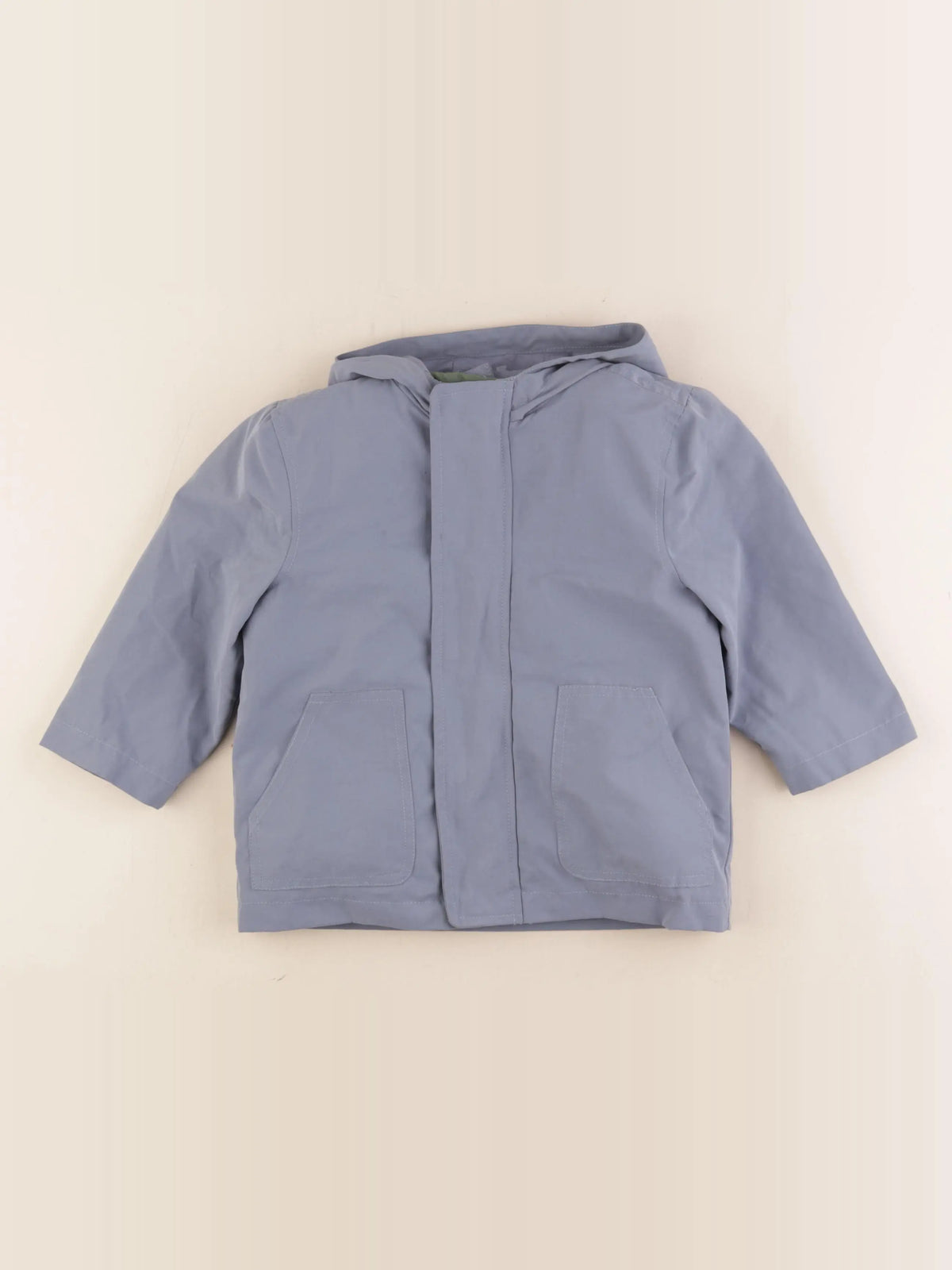 Vertbaudet - manteau doublure amovible bleu - 24 mois