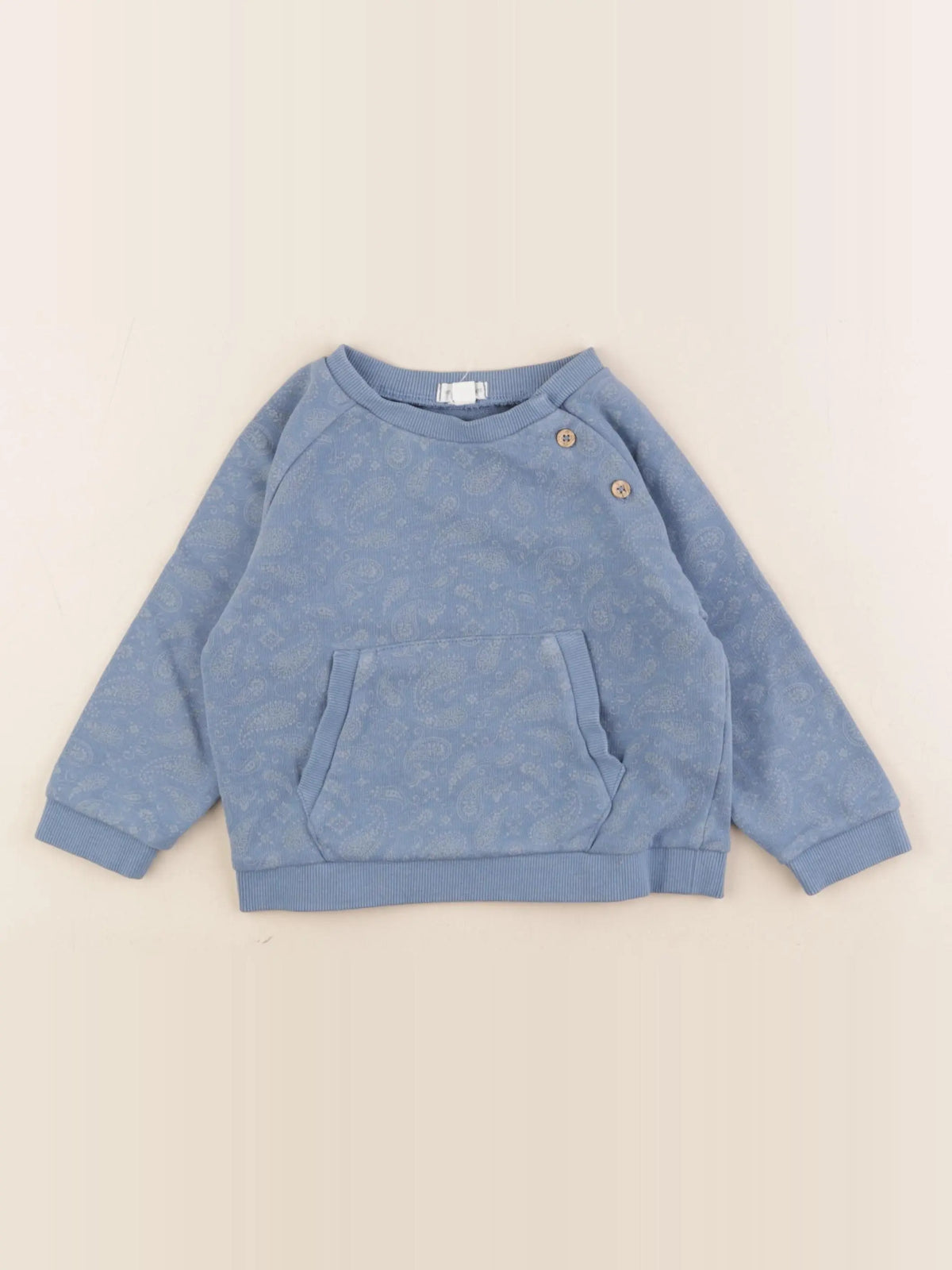 Vertbaudet - sweat bleu - 18 mois