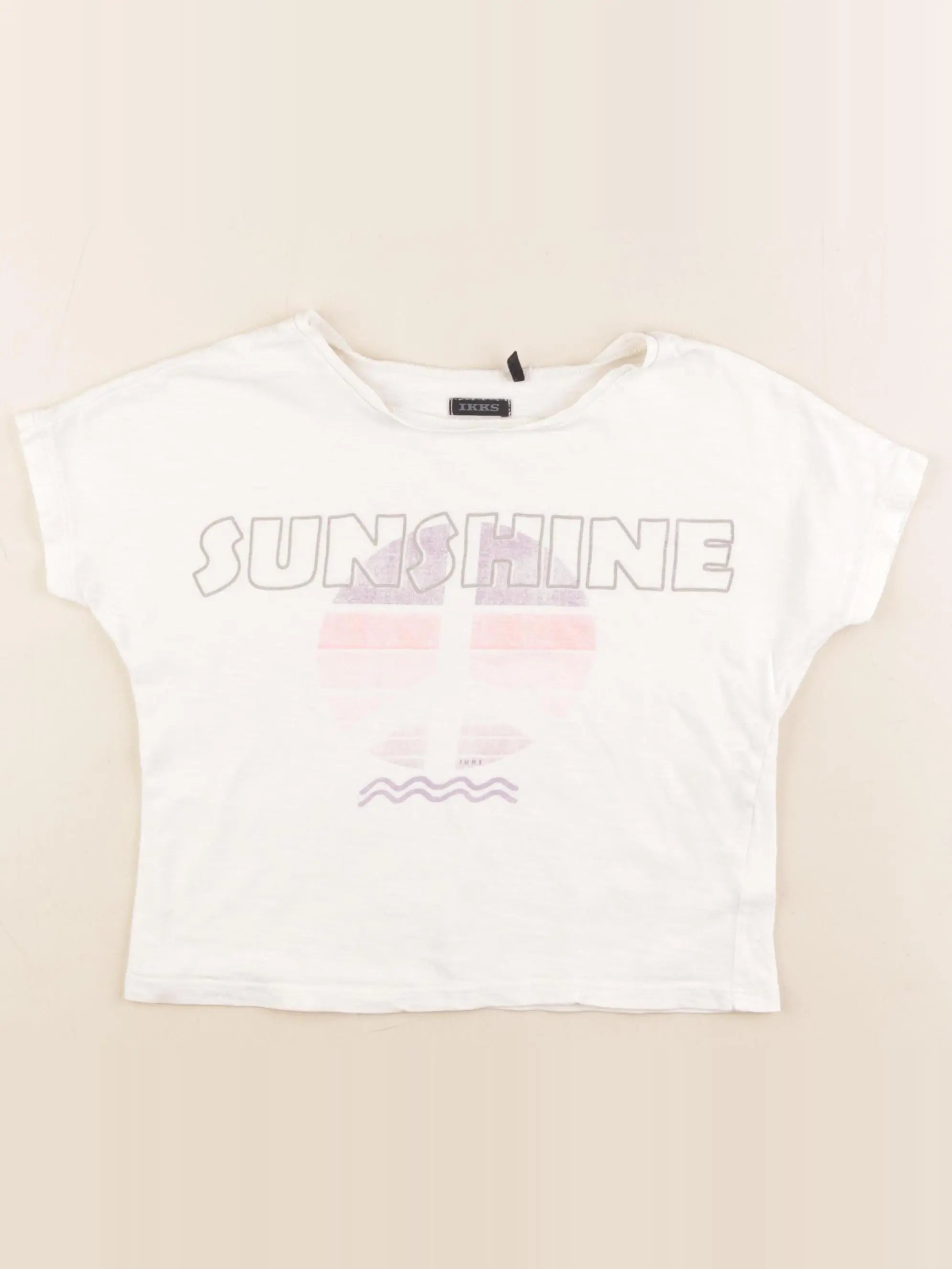 IKKS - tee-shirt blanc - 6 ans