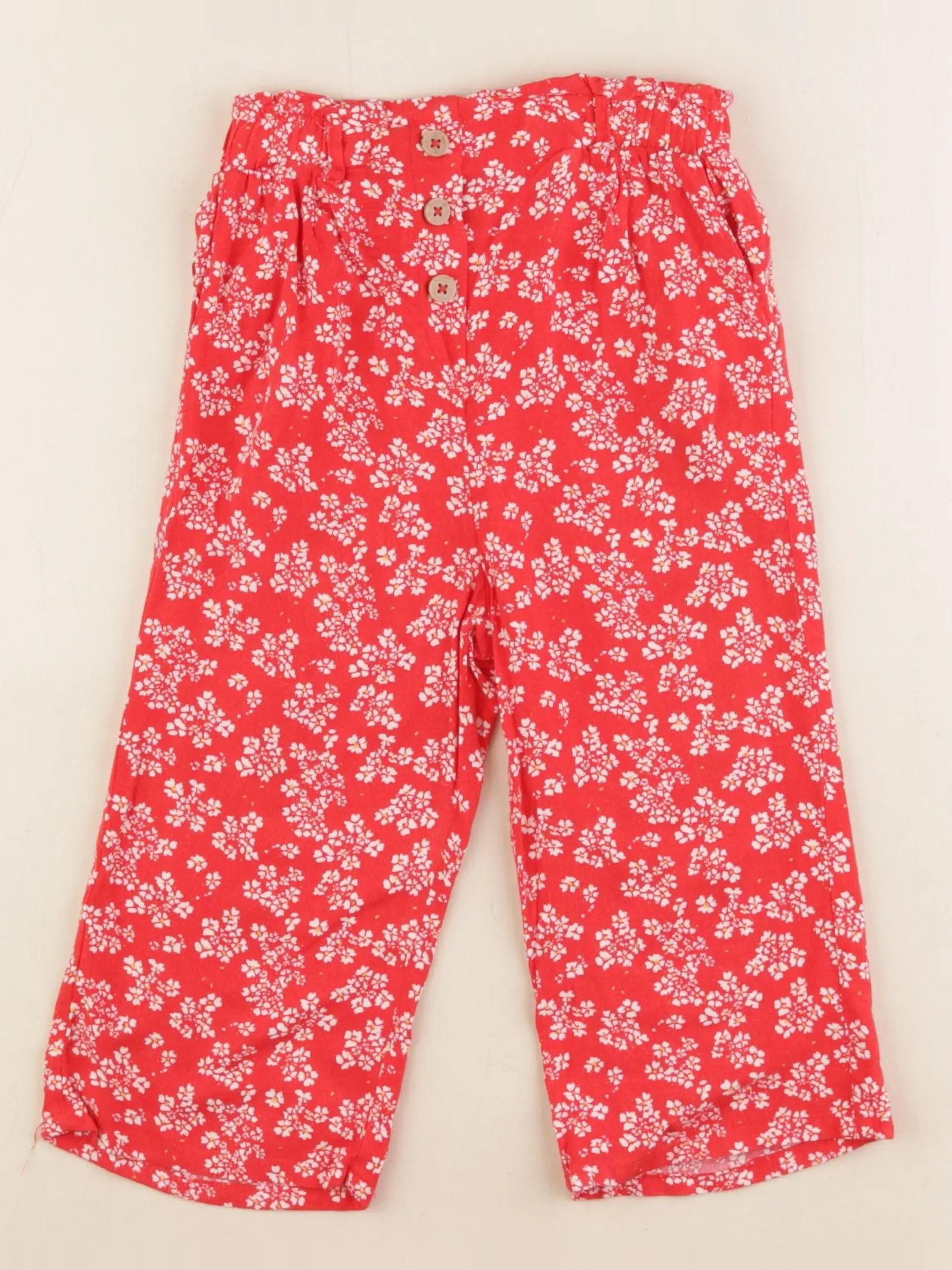 Vertbaudet - pantalon rouge - 6 ans