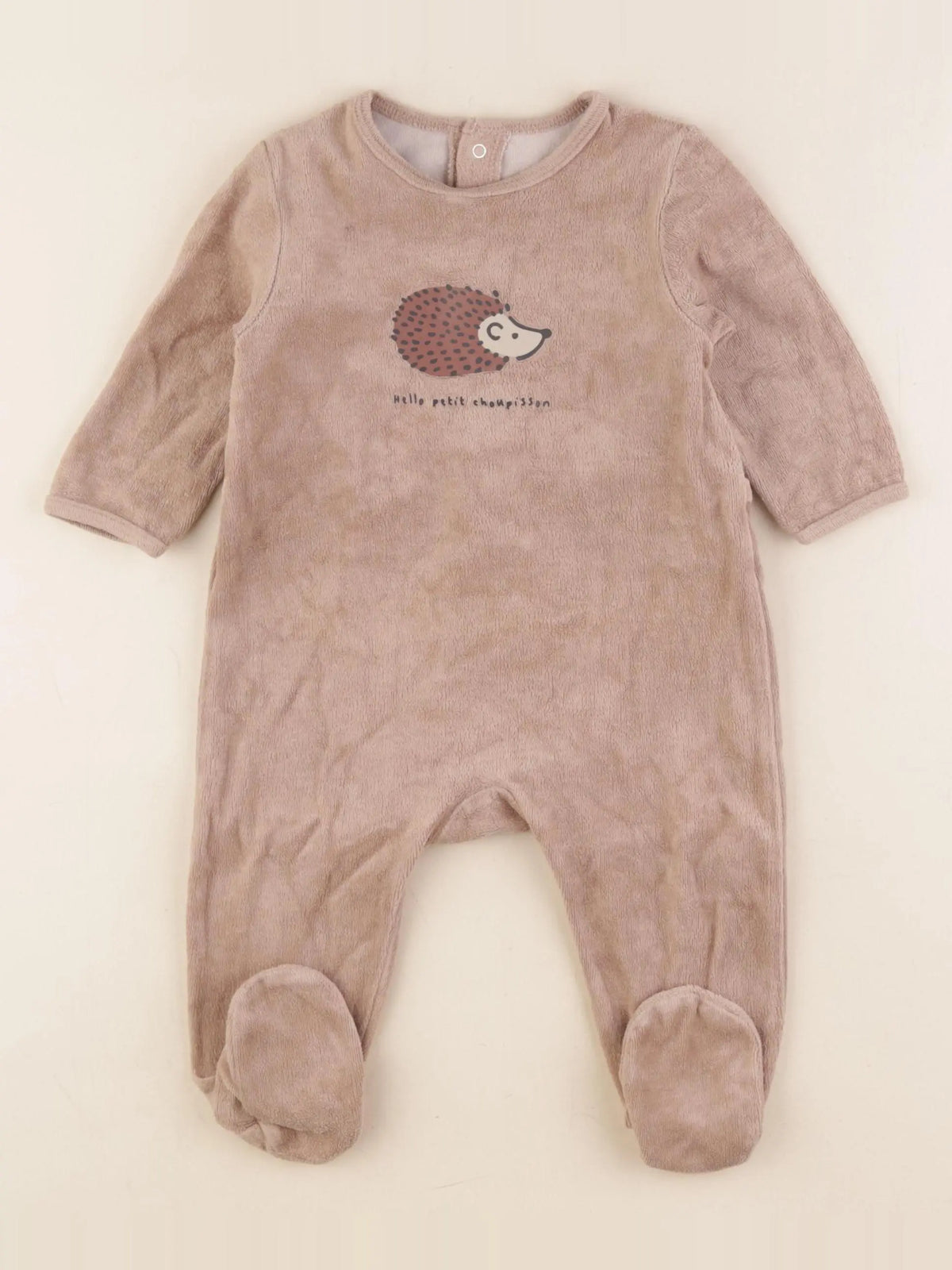 La Redoute - pyjama velours marron - 9 mois