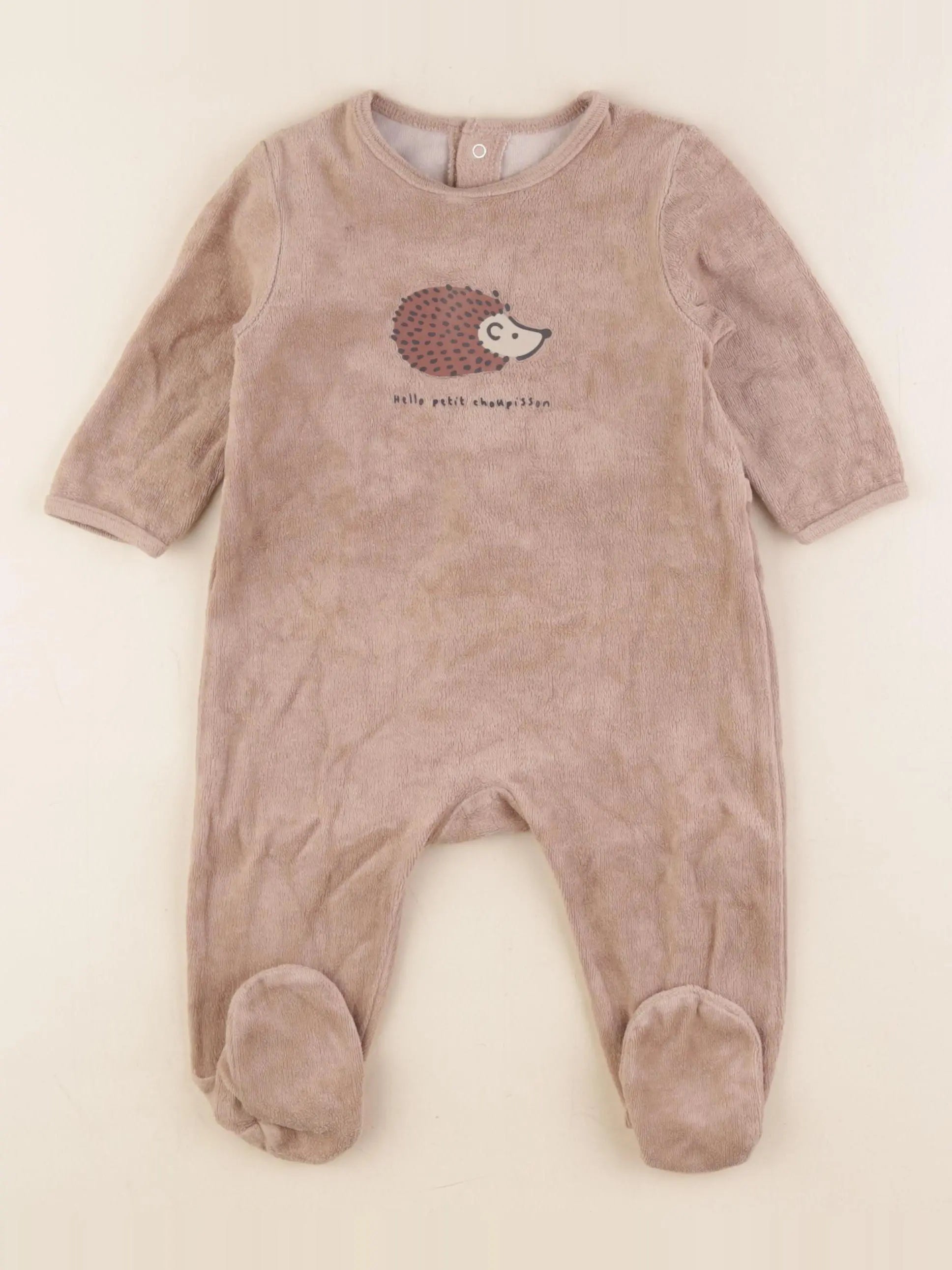 La Redoute - pyjama velours marron - 9 mois