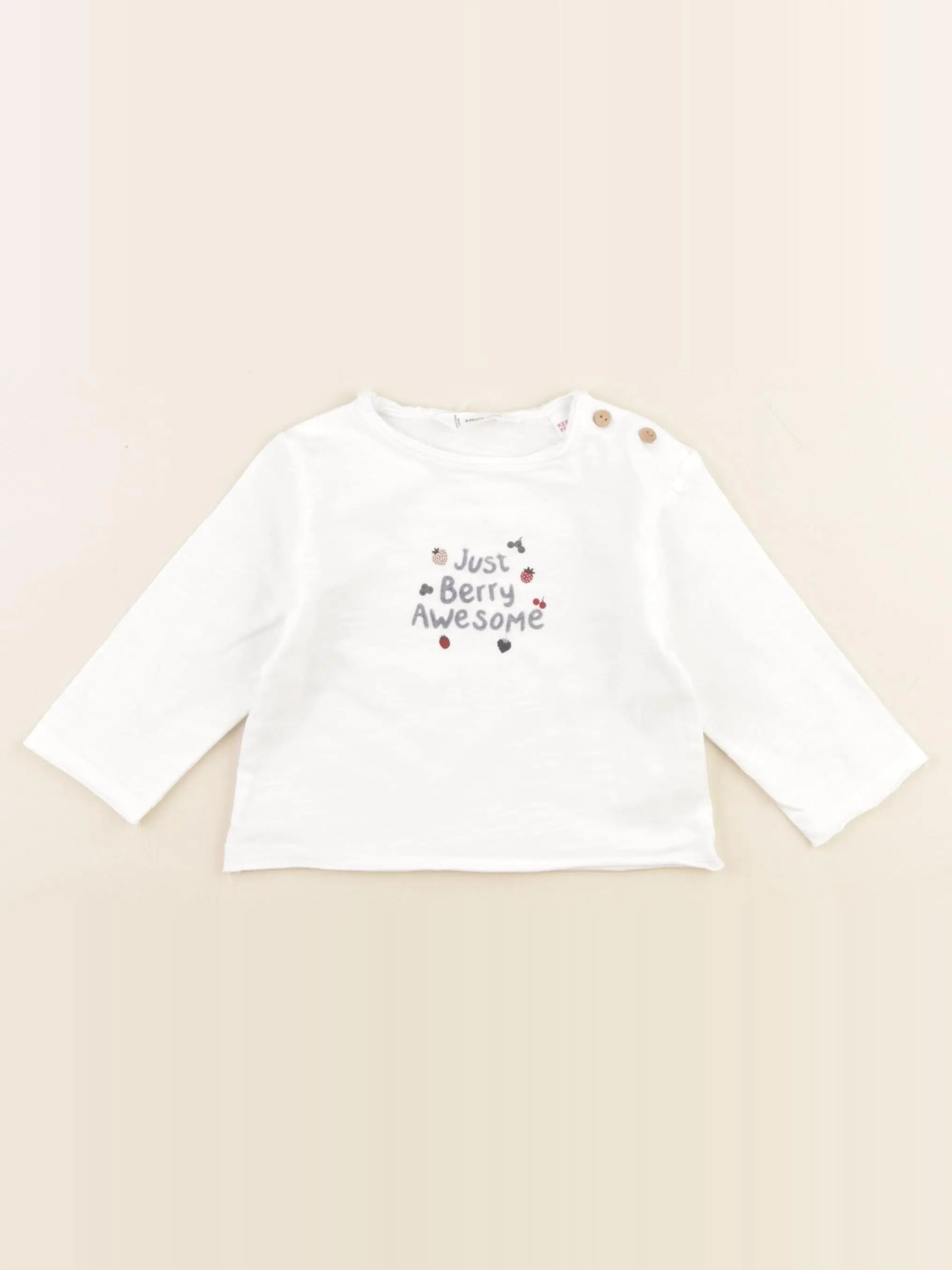 Mango - tee-shirt blanc - 3/6 mois